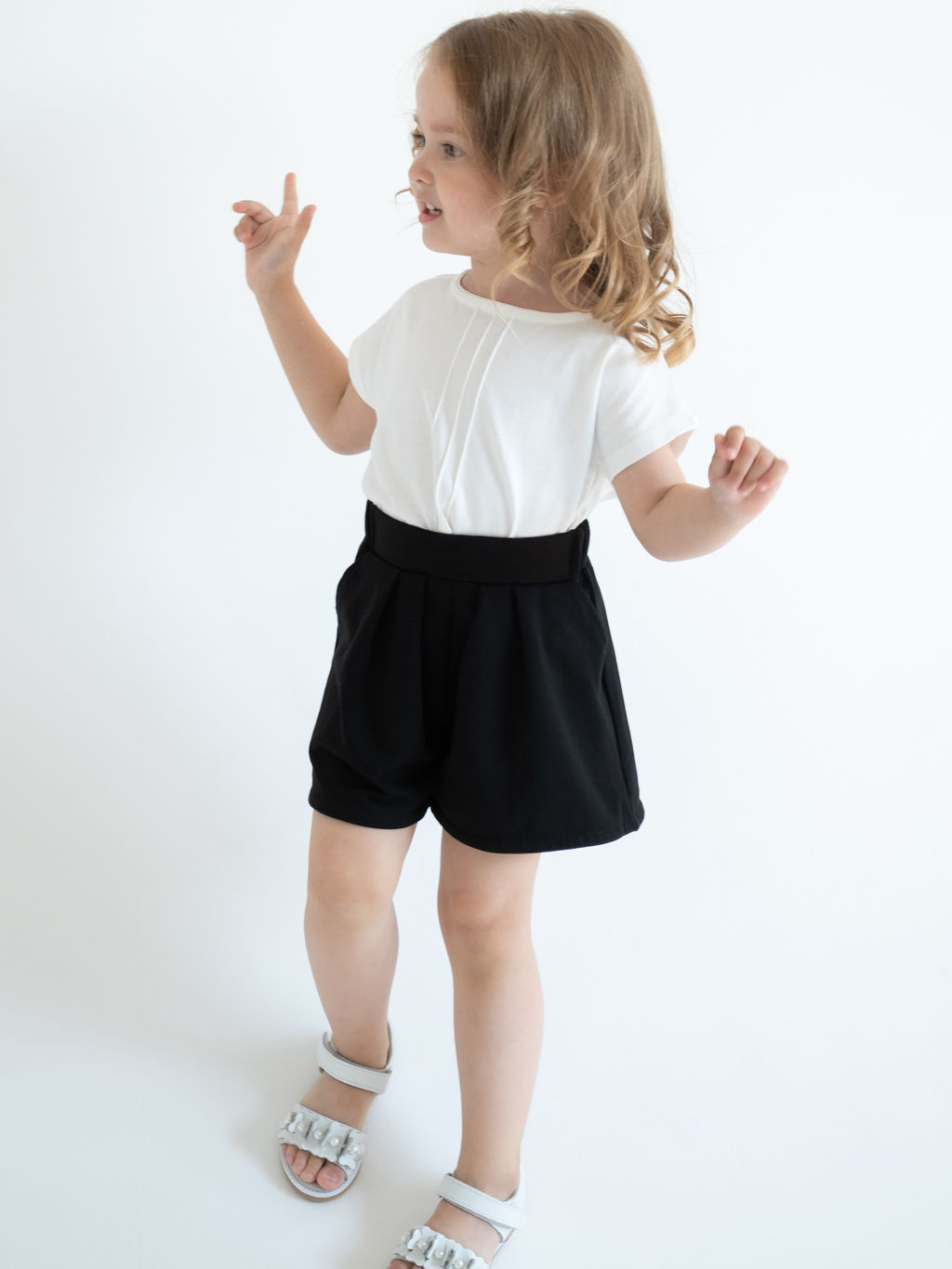 Шорты юбка, черный - Lesi kids фото 2