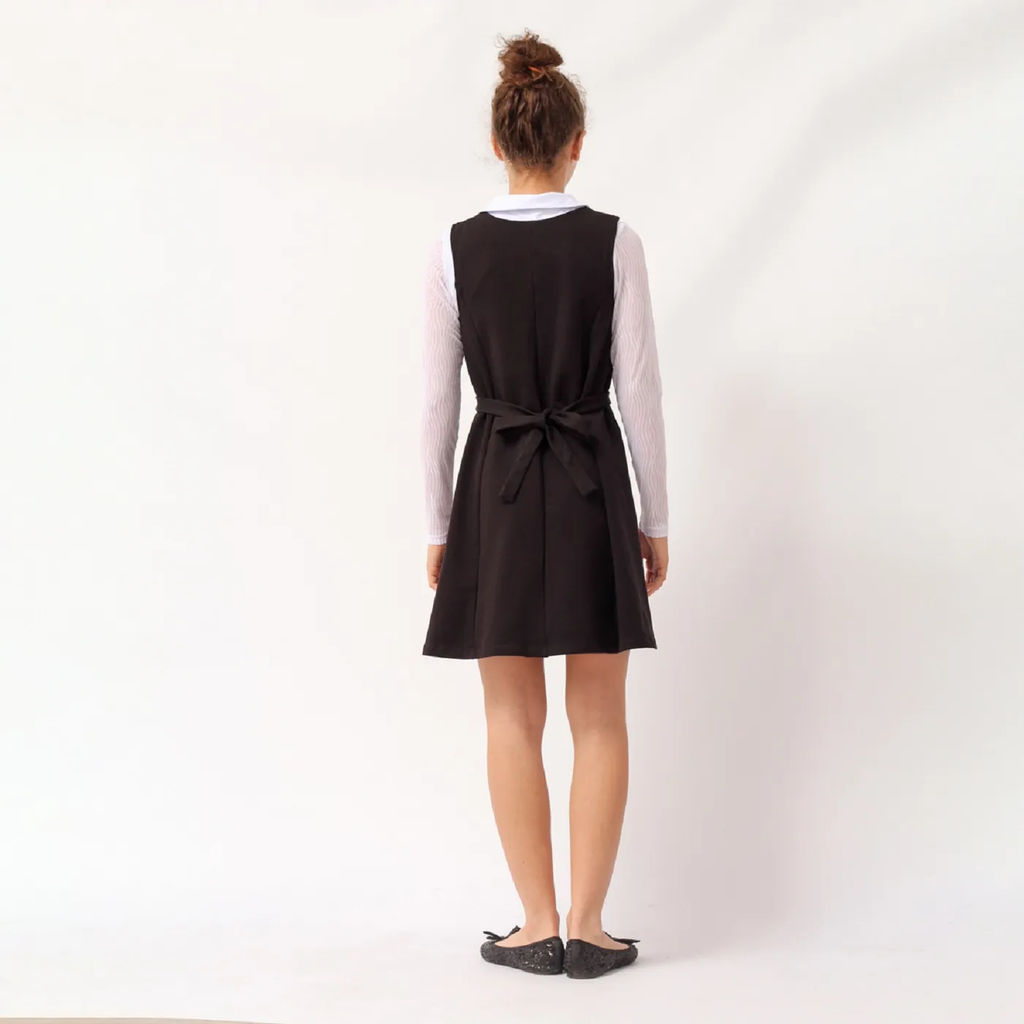 CRB wear/CWJG 63210-22 Сарафан для девочки,черный/Ex.Cherubino  фото 2