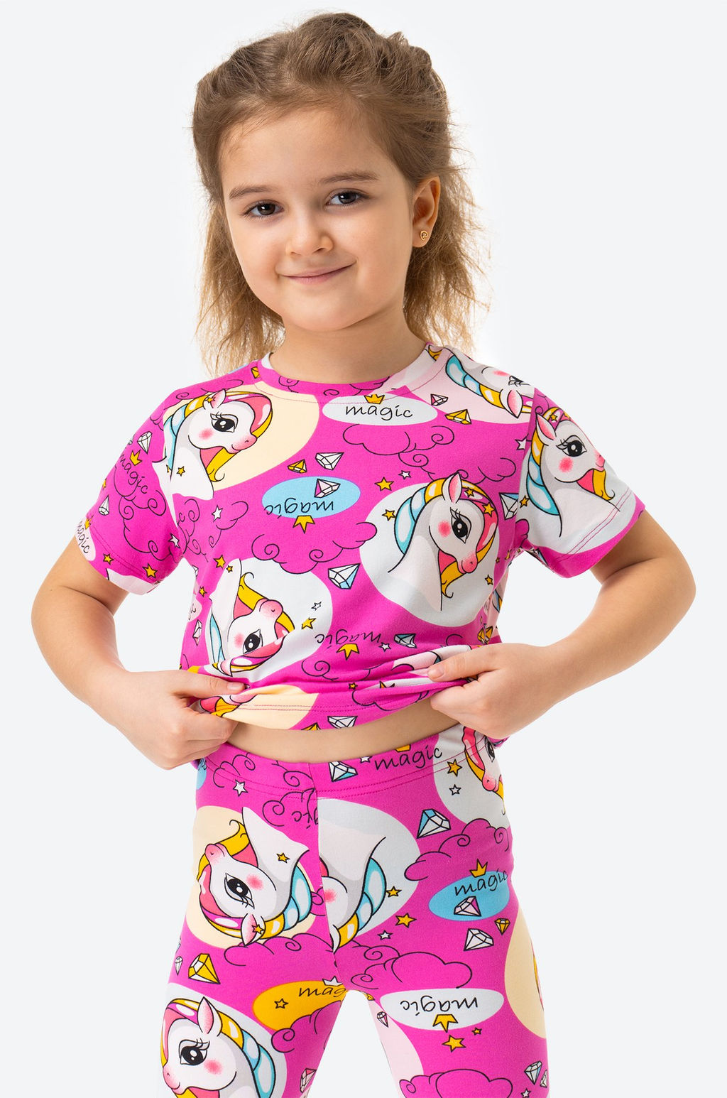 Летний костюм для девочки из бамбука Happyfox