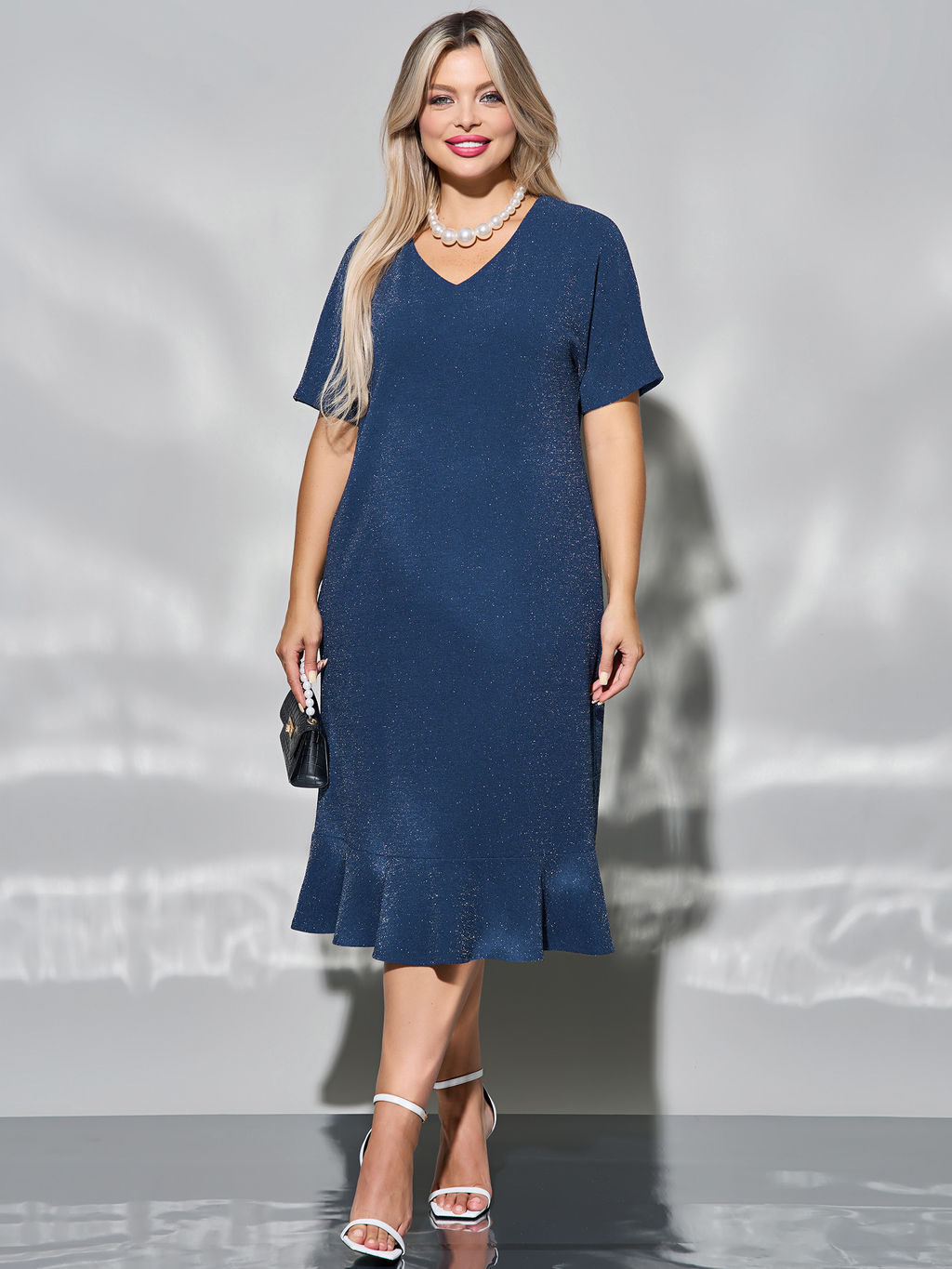 Платье 0421-1 синий топаз
