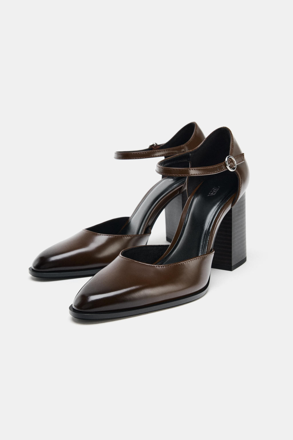 BLOCK HEEL MARY JANE SHOES - Zara фото 3