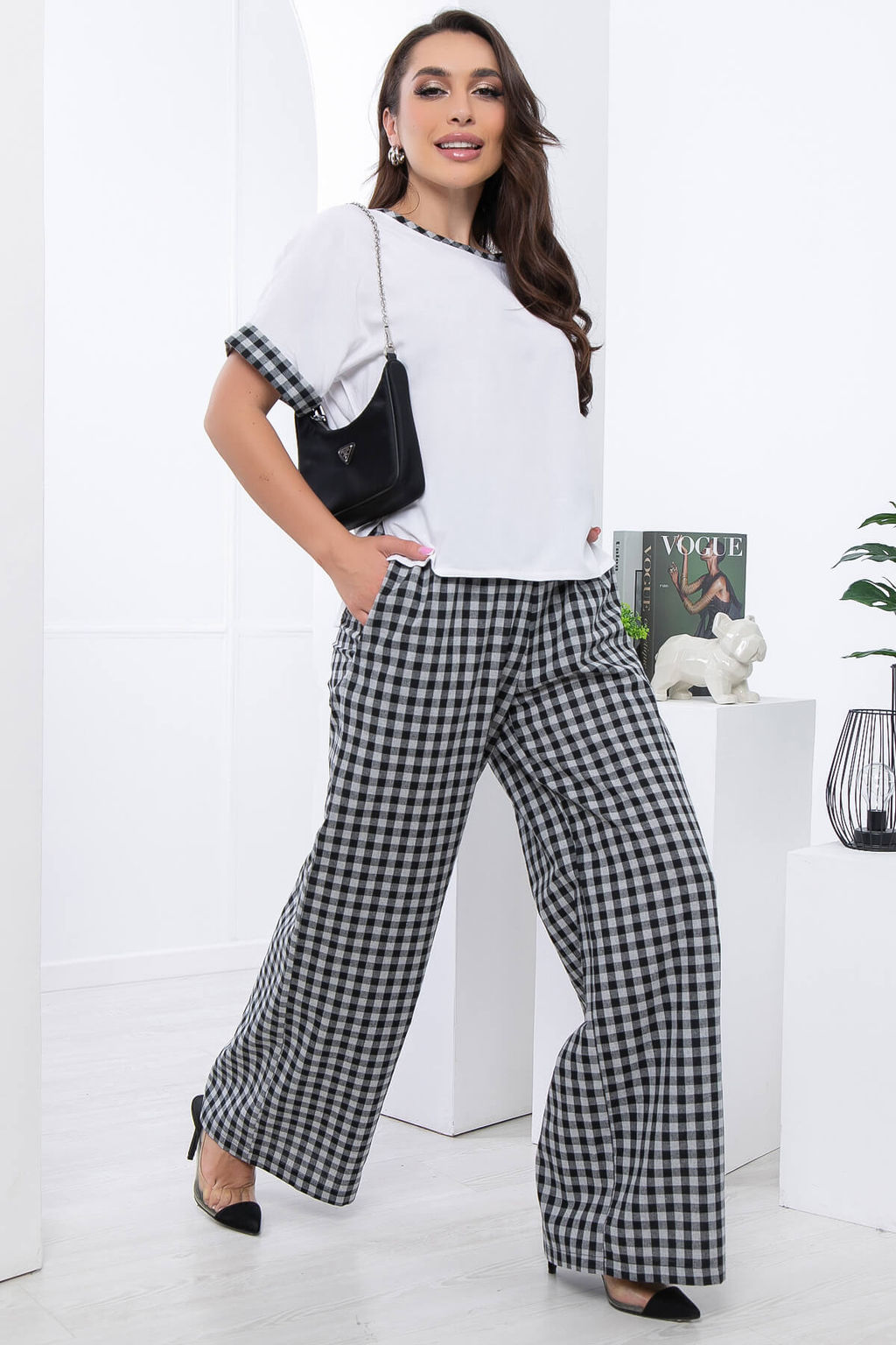 Костюм Барселона (клетка блэк) К7065 - Lt collection фото 6