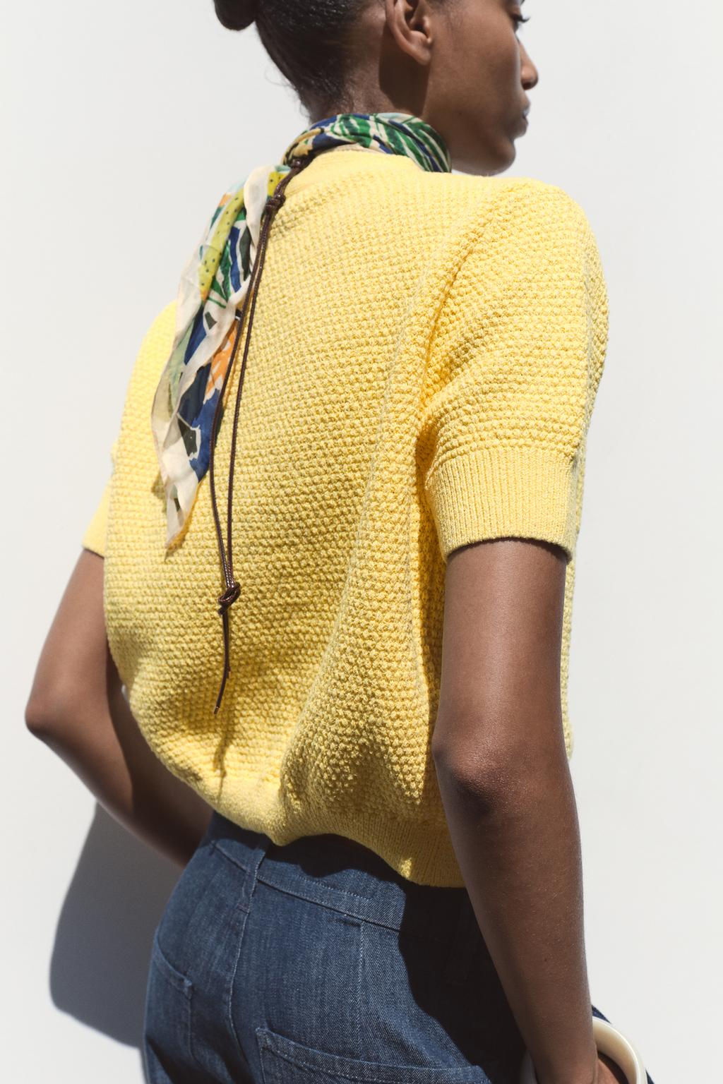 STAR BUTTON CARDIGAN - Zara фото 4