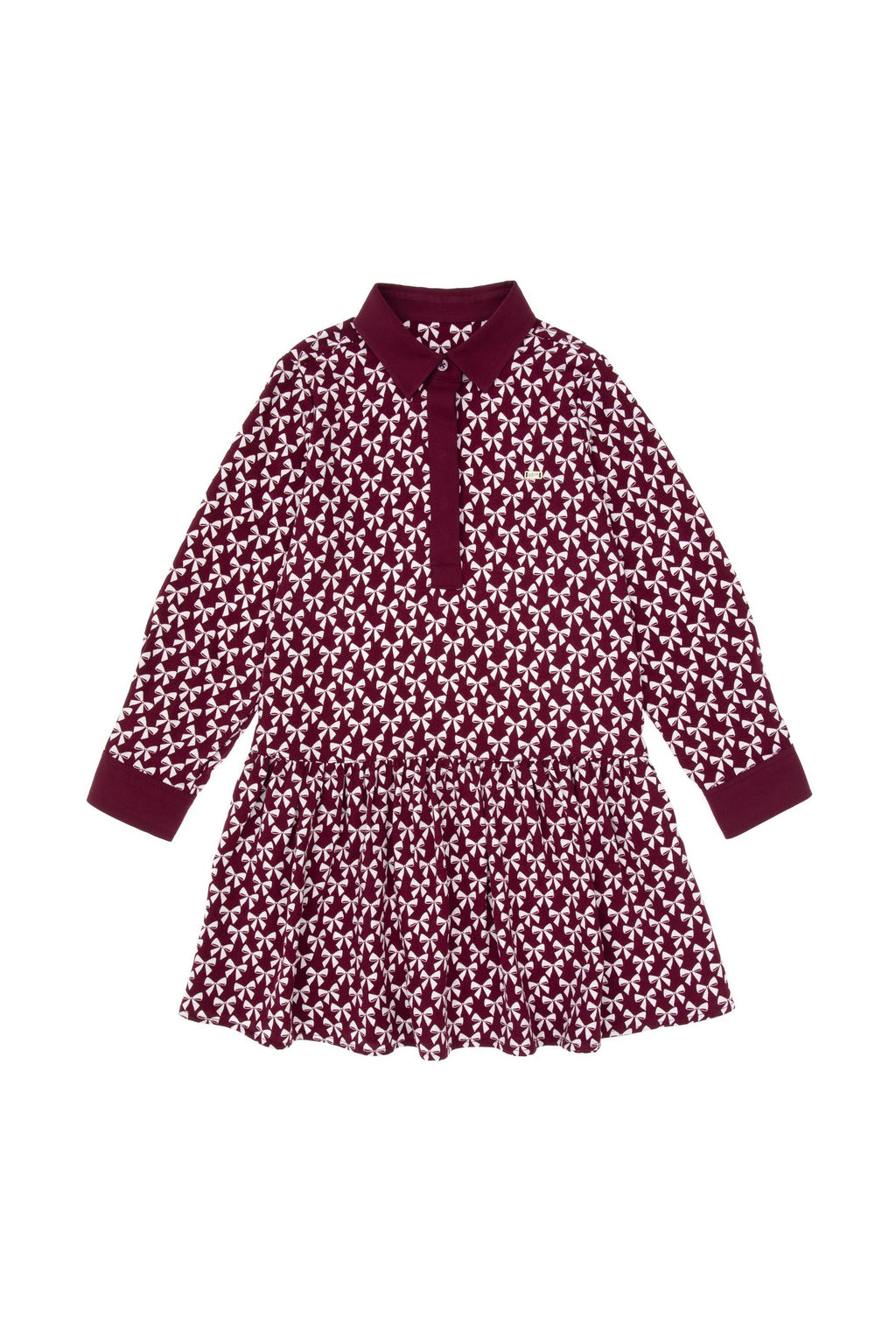 K_z _ocuk Bordo Dokuma Elbise - U.s. polo assn фото 6
