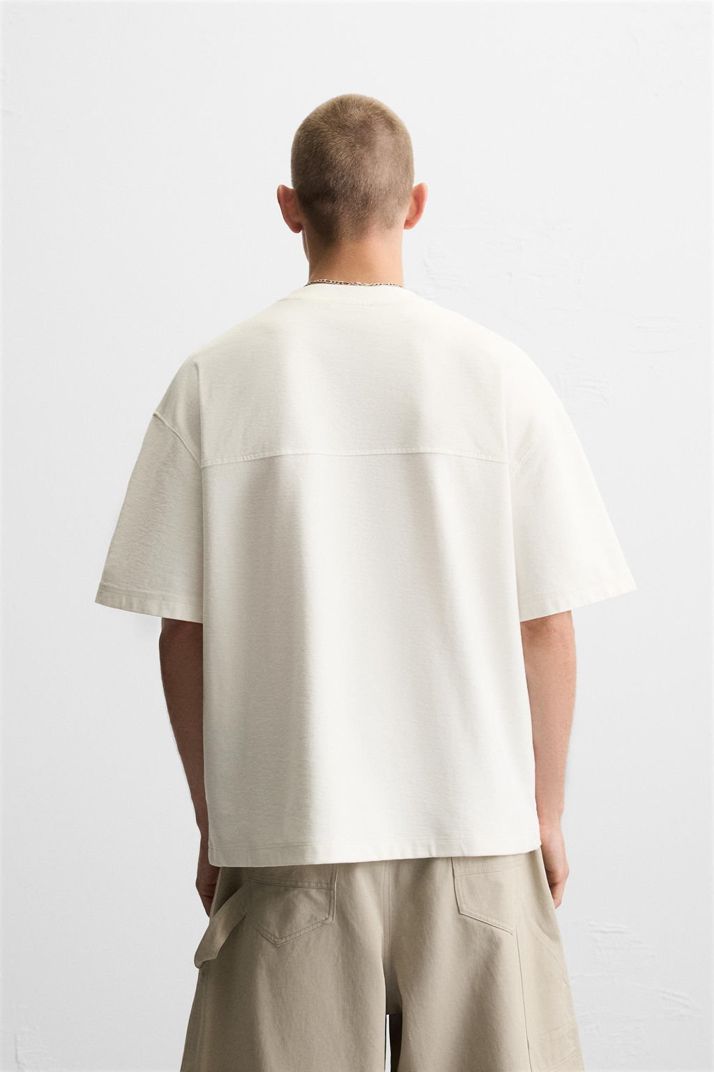 HEAVYWEIGHT TEXTURED T-SHIRT - Zara фото 3
