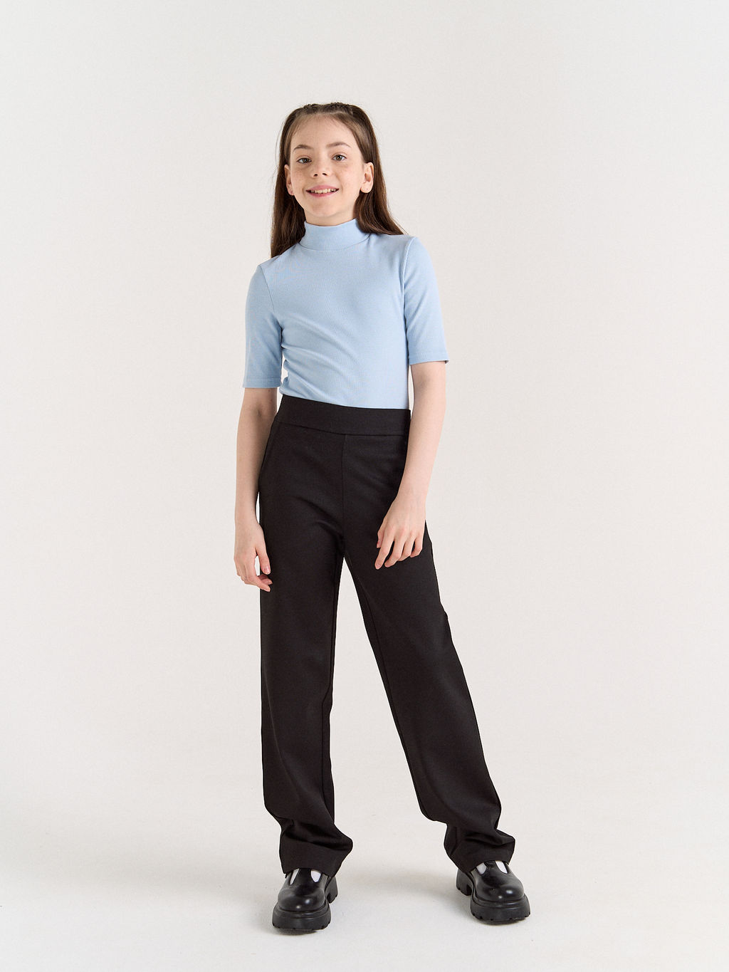 Брюки Черные для девочки 7+ - Bungly фото 2