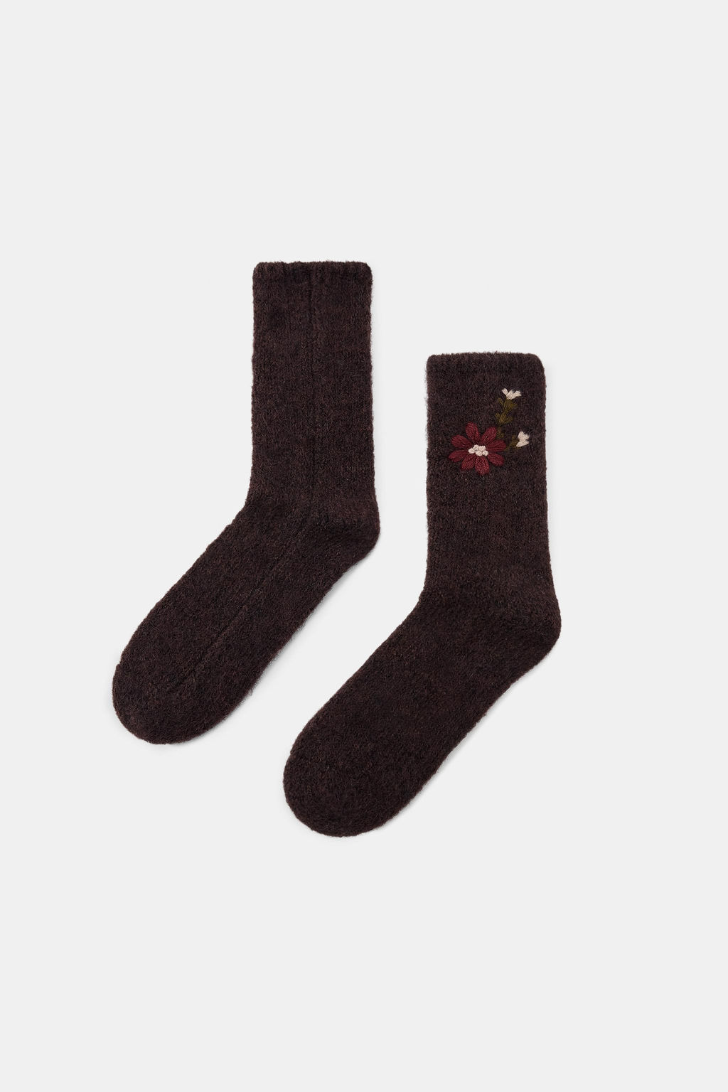 FLORAL EMBROIDERED SOCKS - Zara фото 2