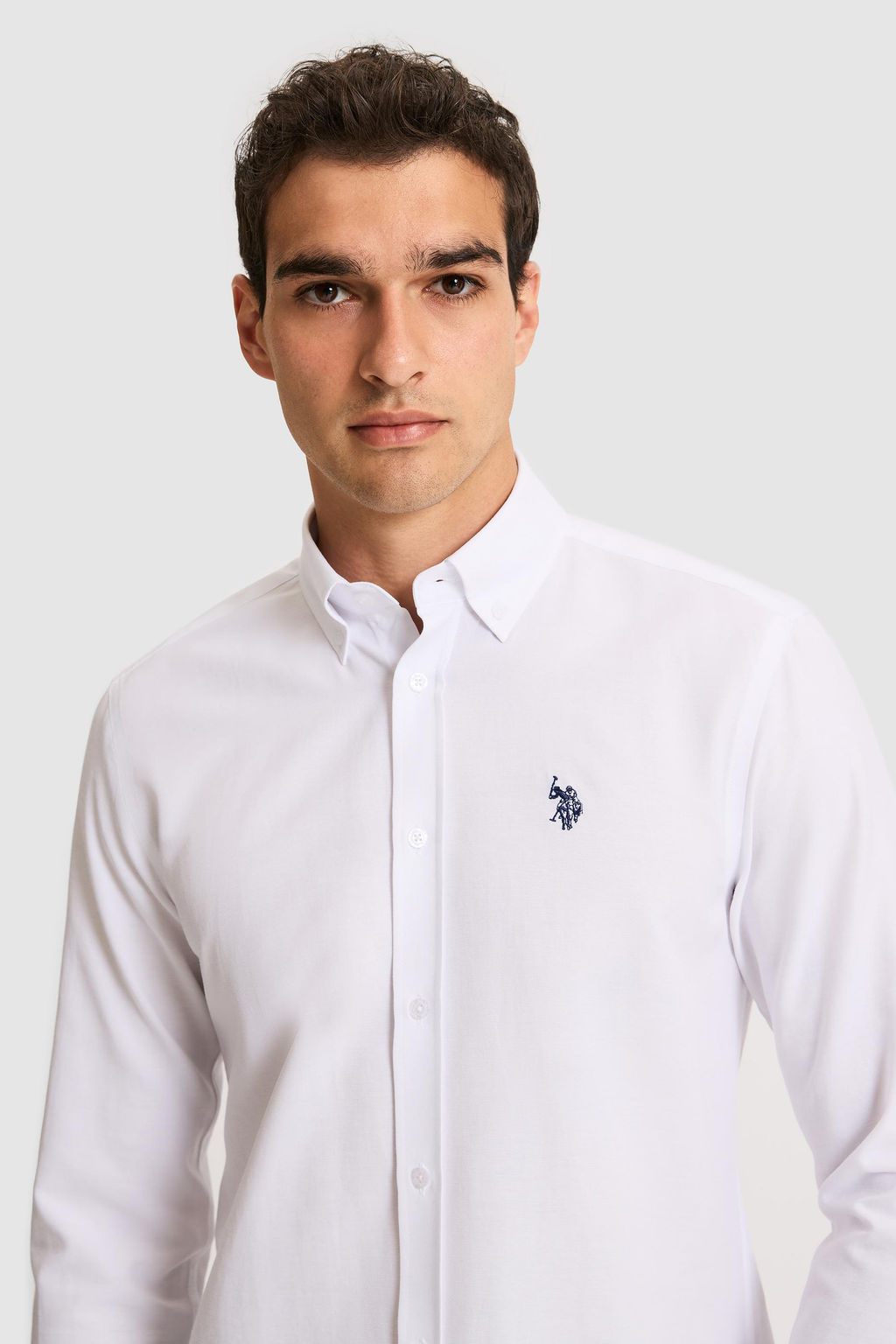 Erkek Beyaz Uzun Kollu Basic G_mlek - U.s. polo assn фото 2