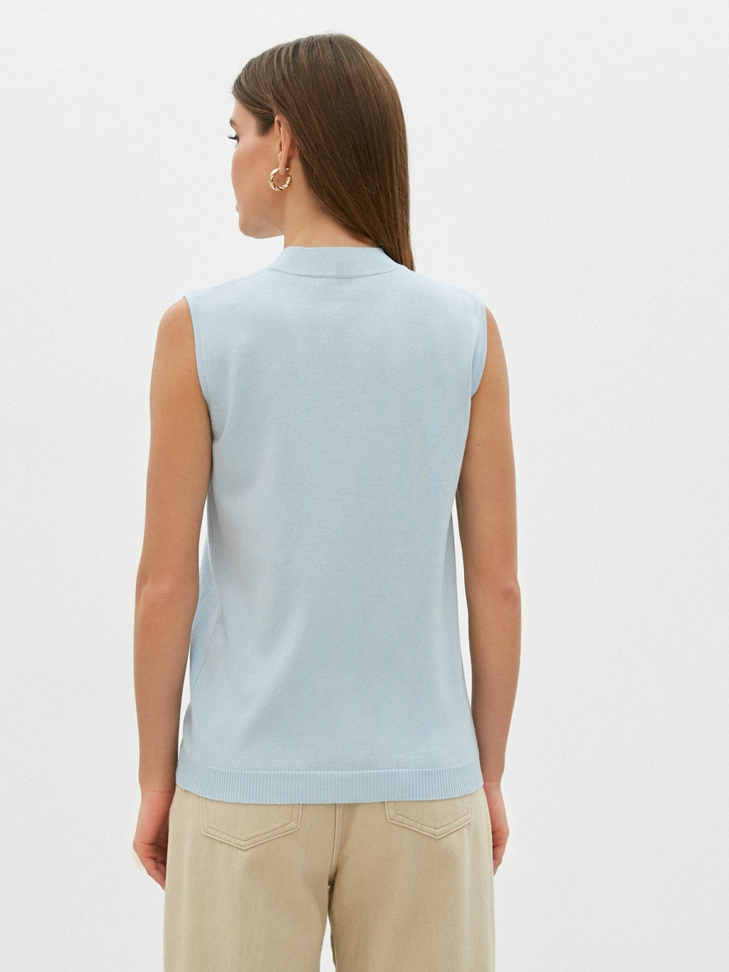 Conso/KJ 220727 - blue Топ Трикотажный