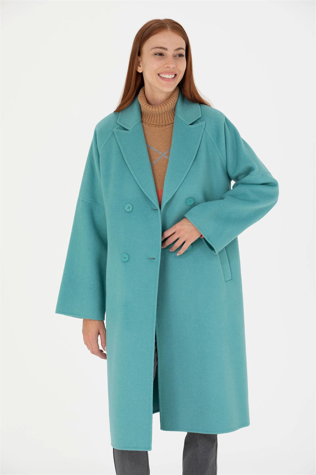 U. S. Polo Assn Женское мятное пальто с печатью - U.s. polo assn фото 11