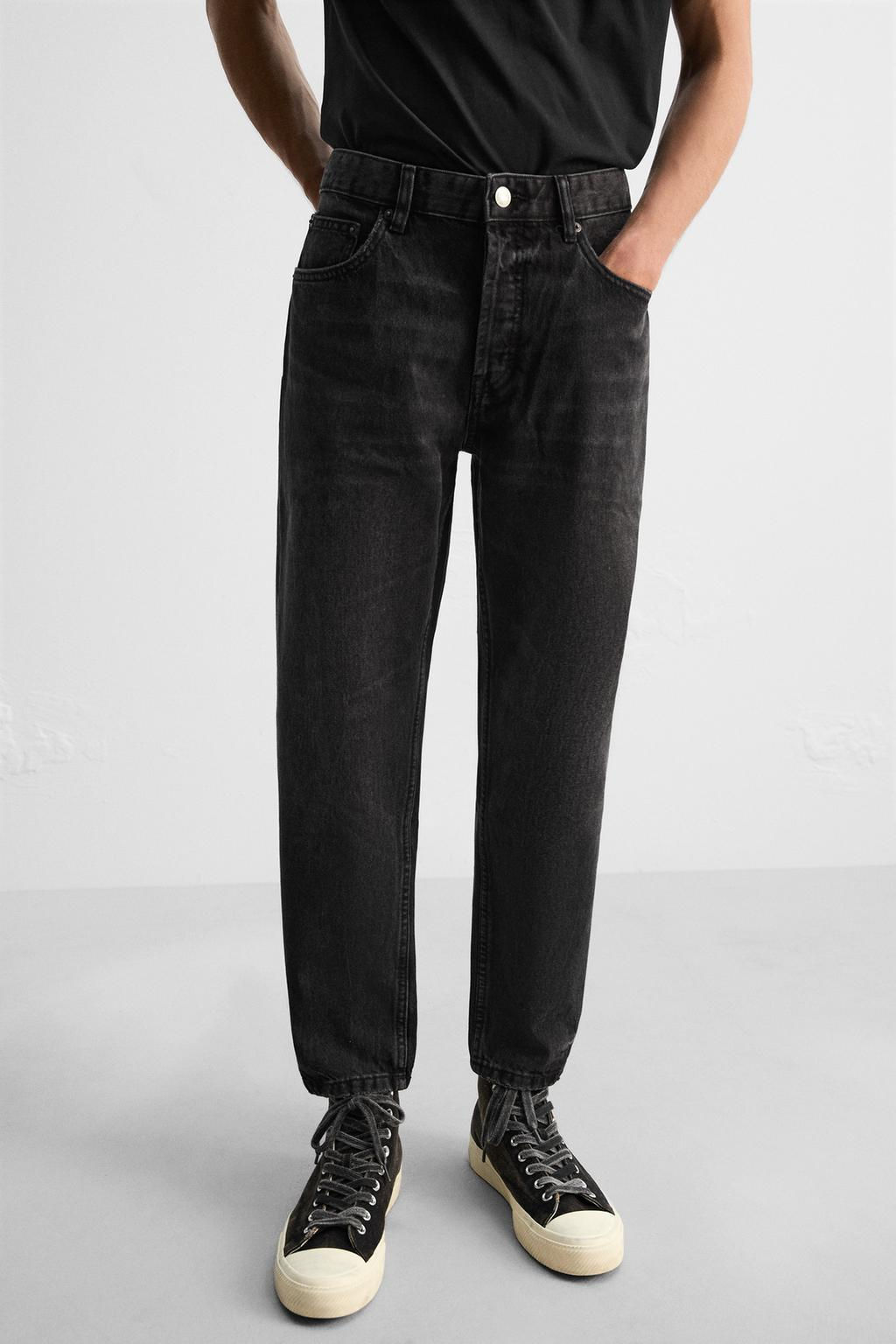 SLIM CROPPED-FIT JEANS - Zara фото 6