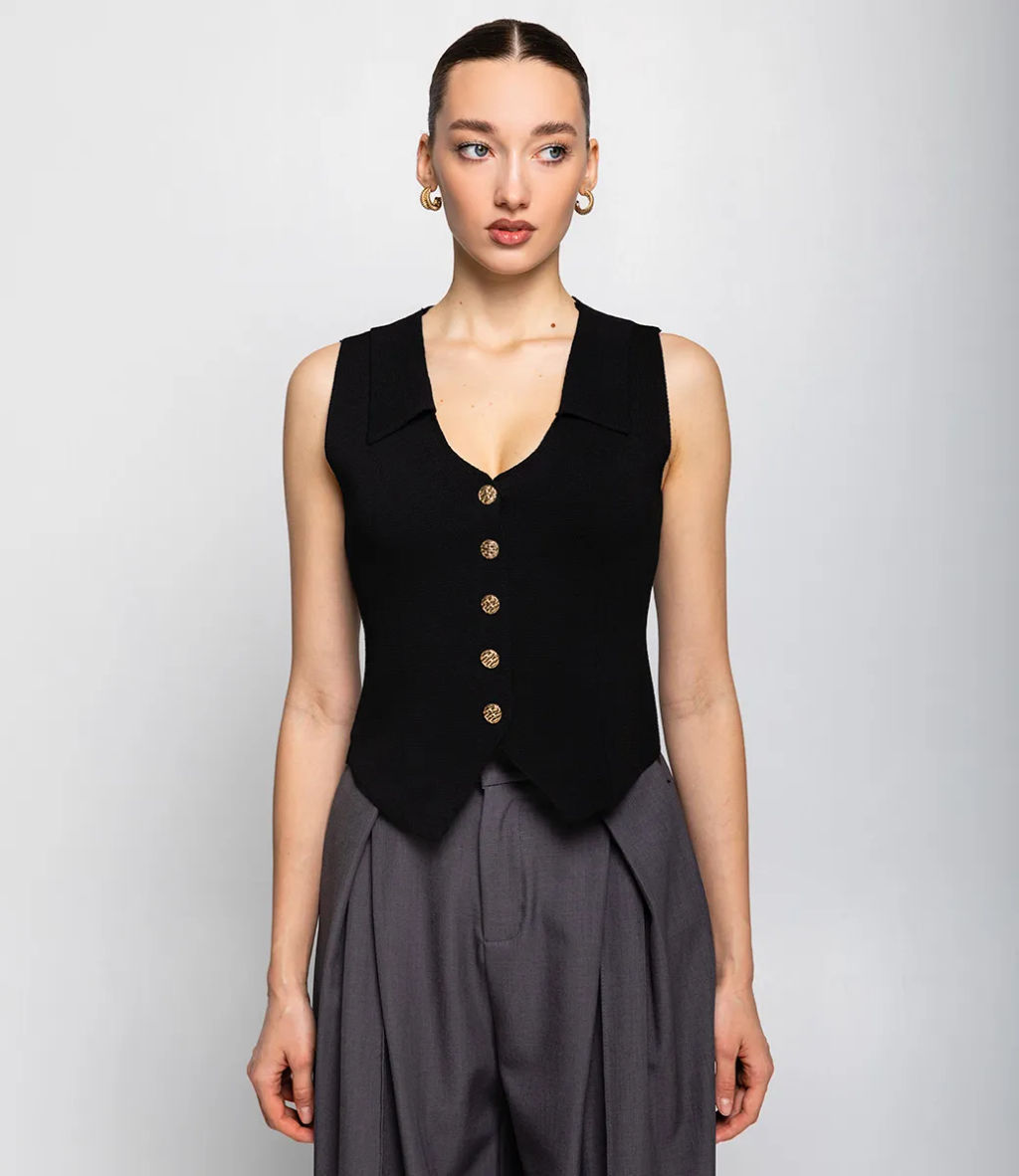 Жилет #КТ103 (7), чёрный