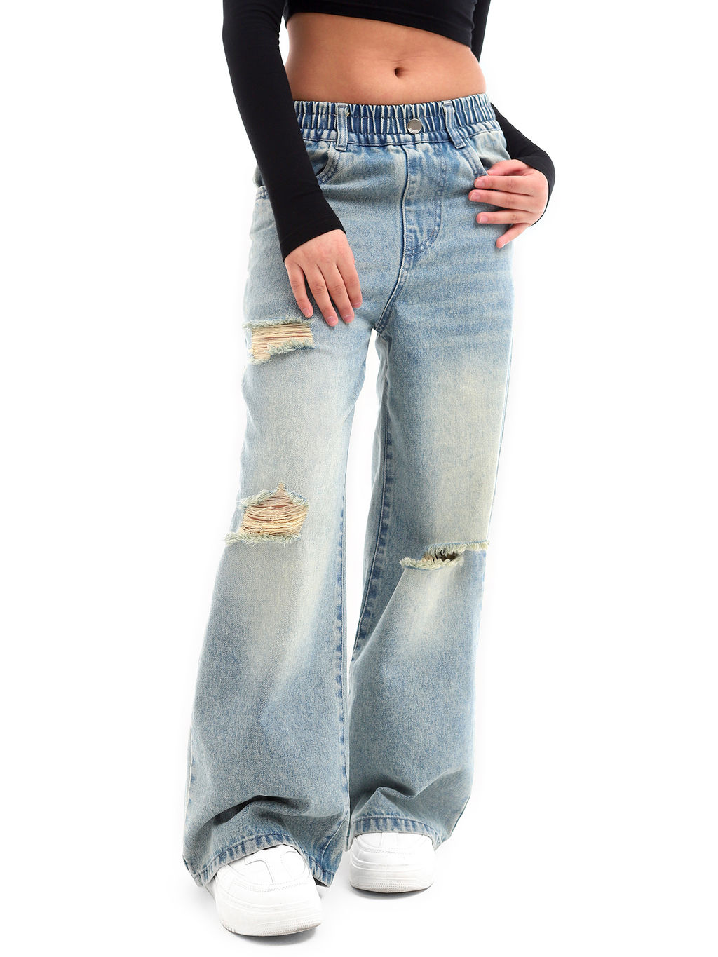 Джинсы-палаццо для девочек - СИНЯЯ МОДА фото 8