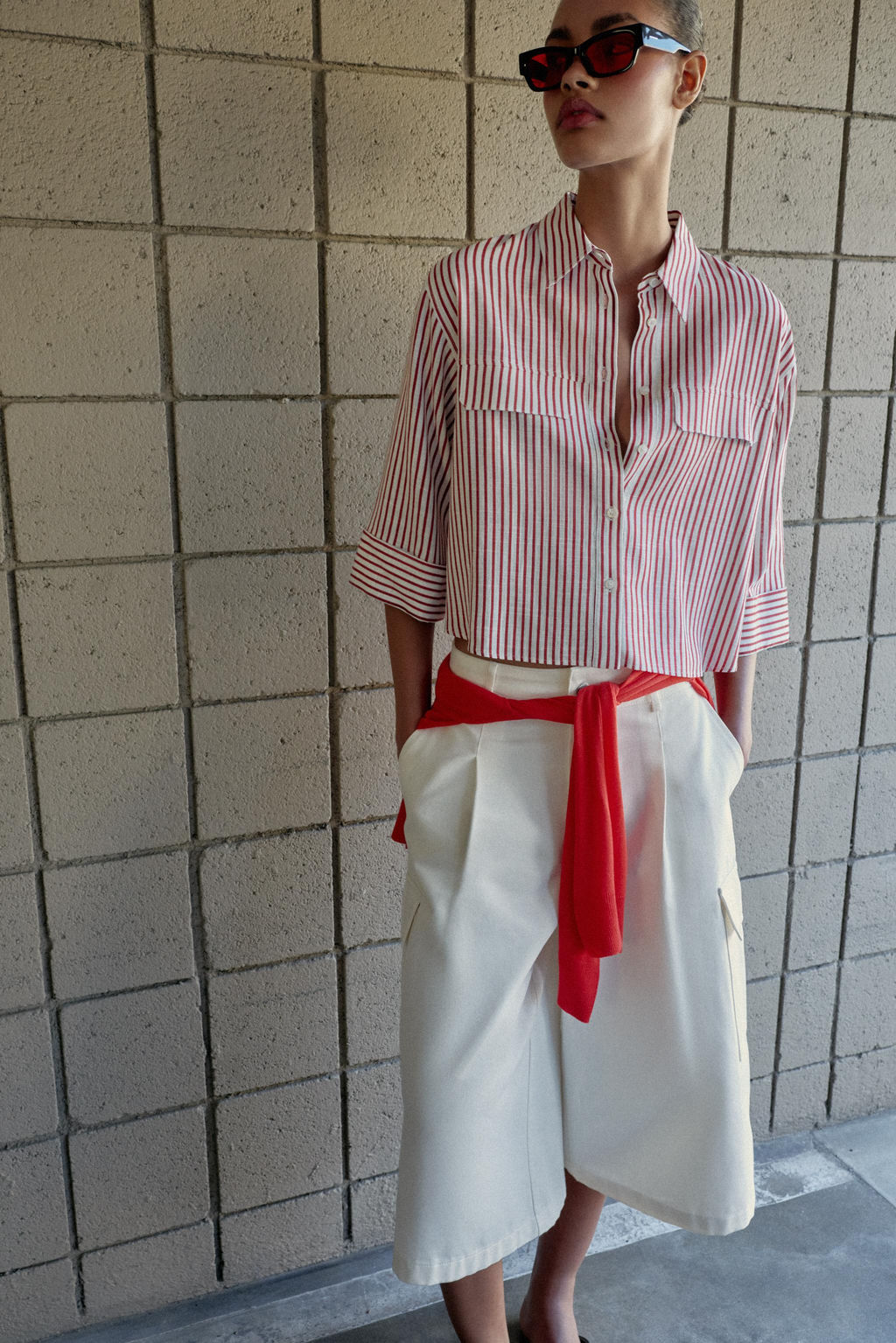 CAMISA RAYAS CON LINO / rayas - Zara фото 2