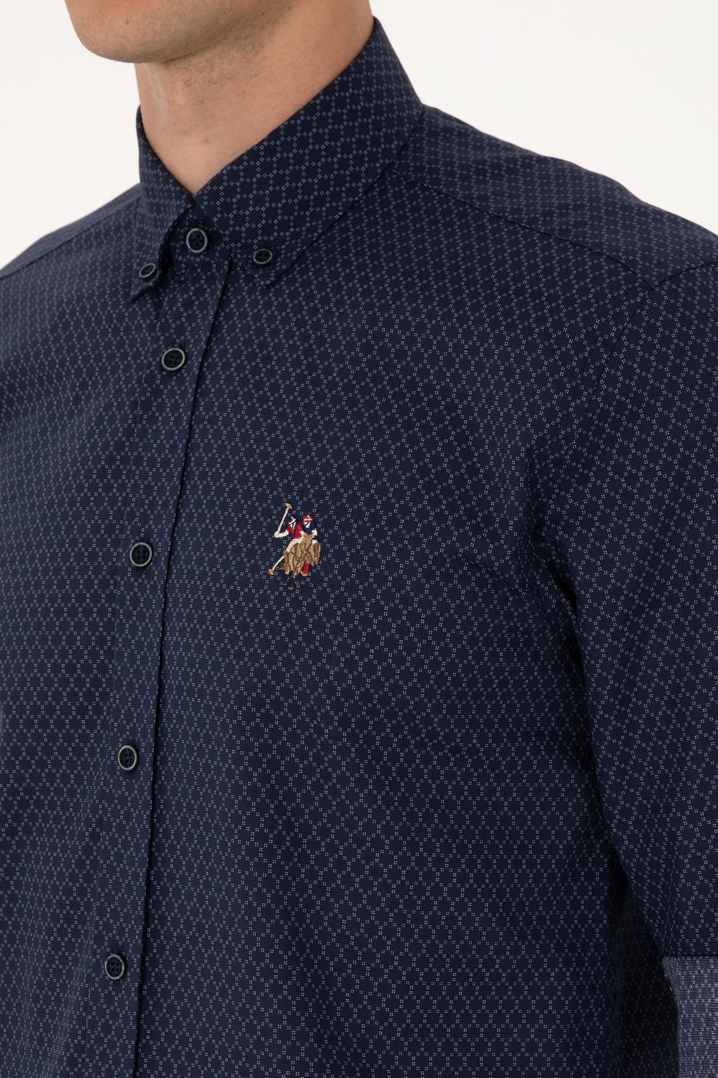 Erkek Lacivert Uzun Kollu G_mlek - U.s. polo assn фото 7