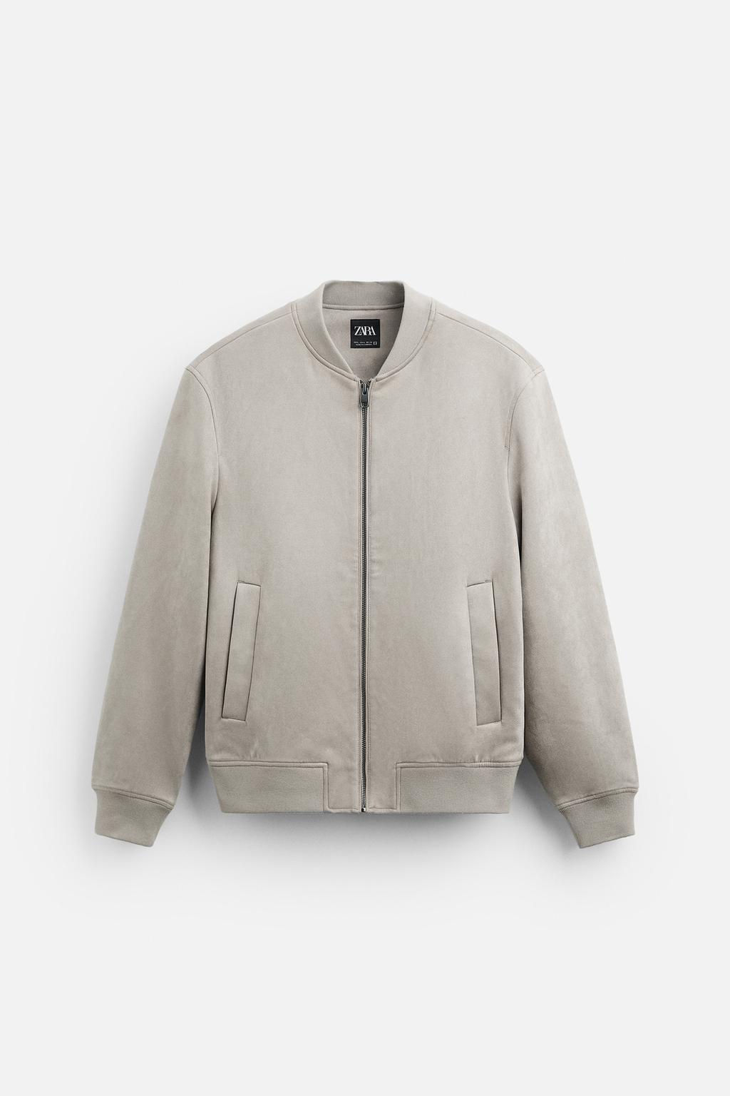 FAUX SUEDE BOMBER JACKET - Zara фото 28