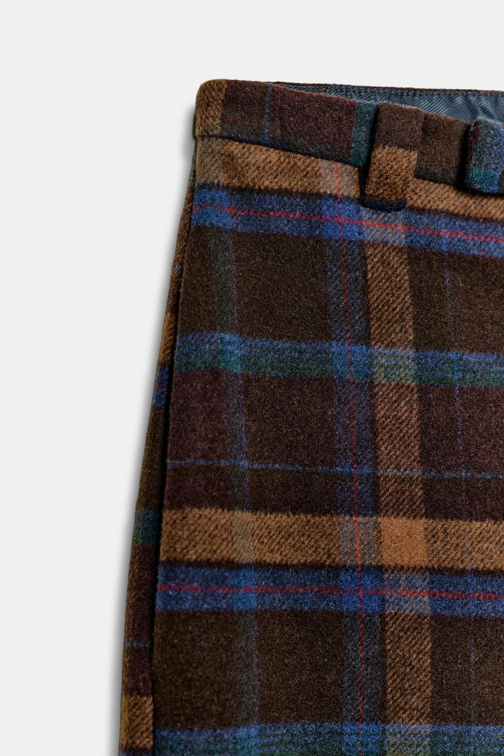 CHECK WOOL TROUSERS - Zara фото 13