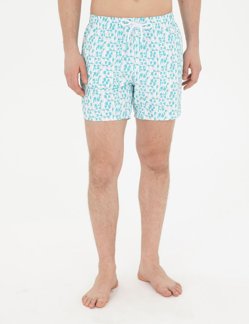 Пляжные шорты синие