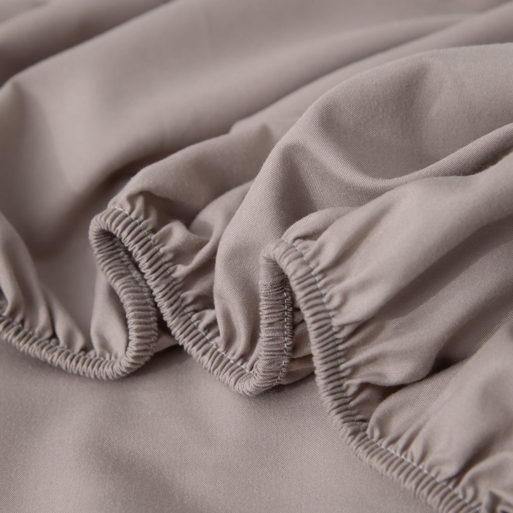 Комплект постельного белья Однотонный Сатин на резинке CSR028 Евро - Ситрейд фото 5