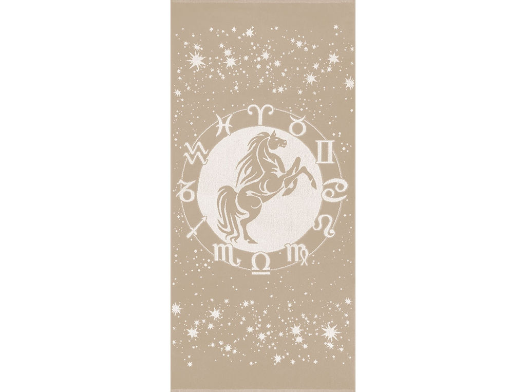 Полотенце махровое 6с102.511ж2 Зодиак-лошадь(лен3) 67х150см