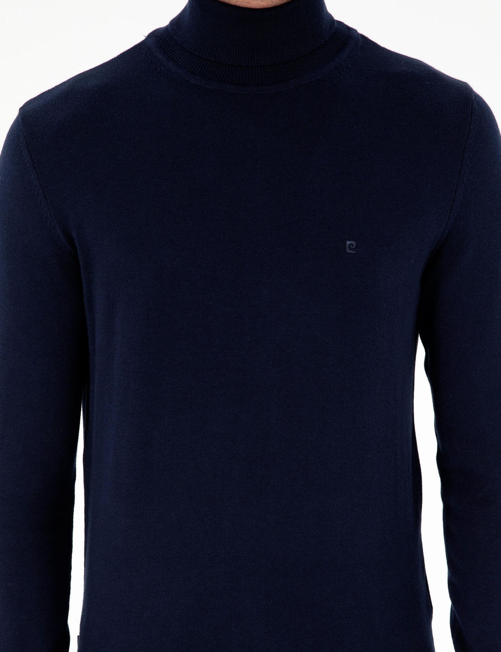 Lacivert Slim Fit Bal_k__ Yaka Basic Triko Kazak - Pierre cardin фото 6