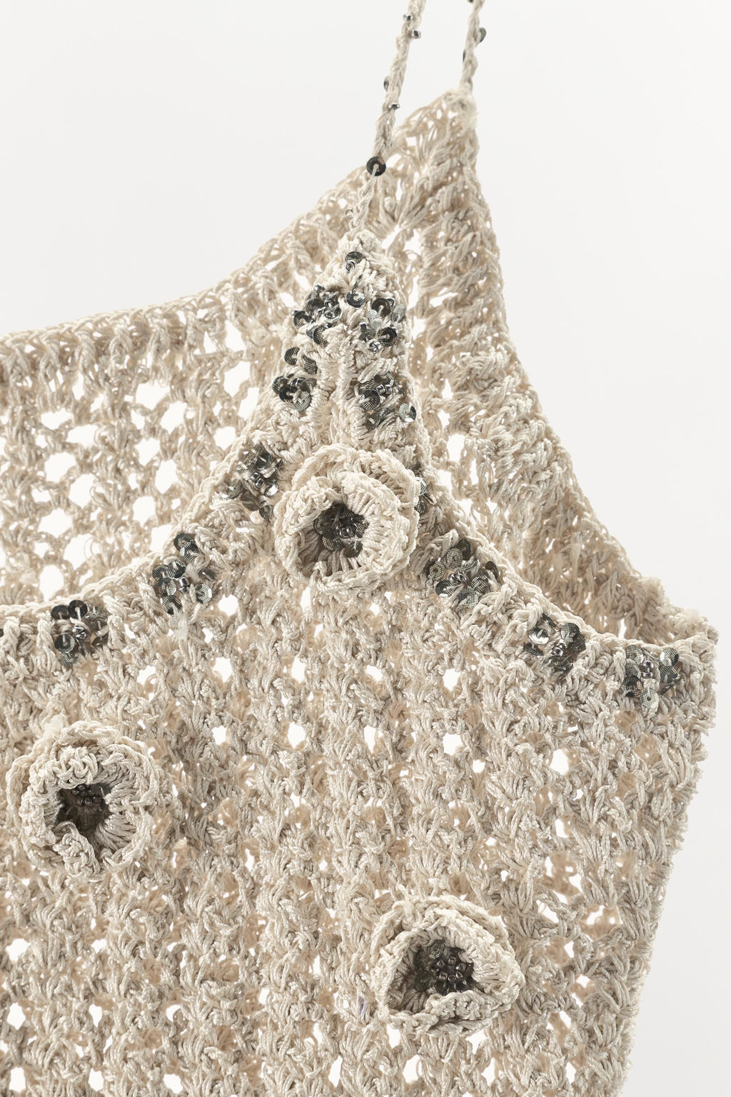LIMITED EDITION CROCHET TOP WITH RAISED FLOWERS - Zara фото 5