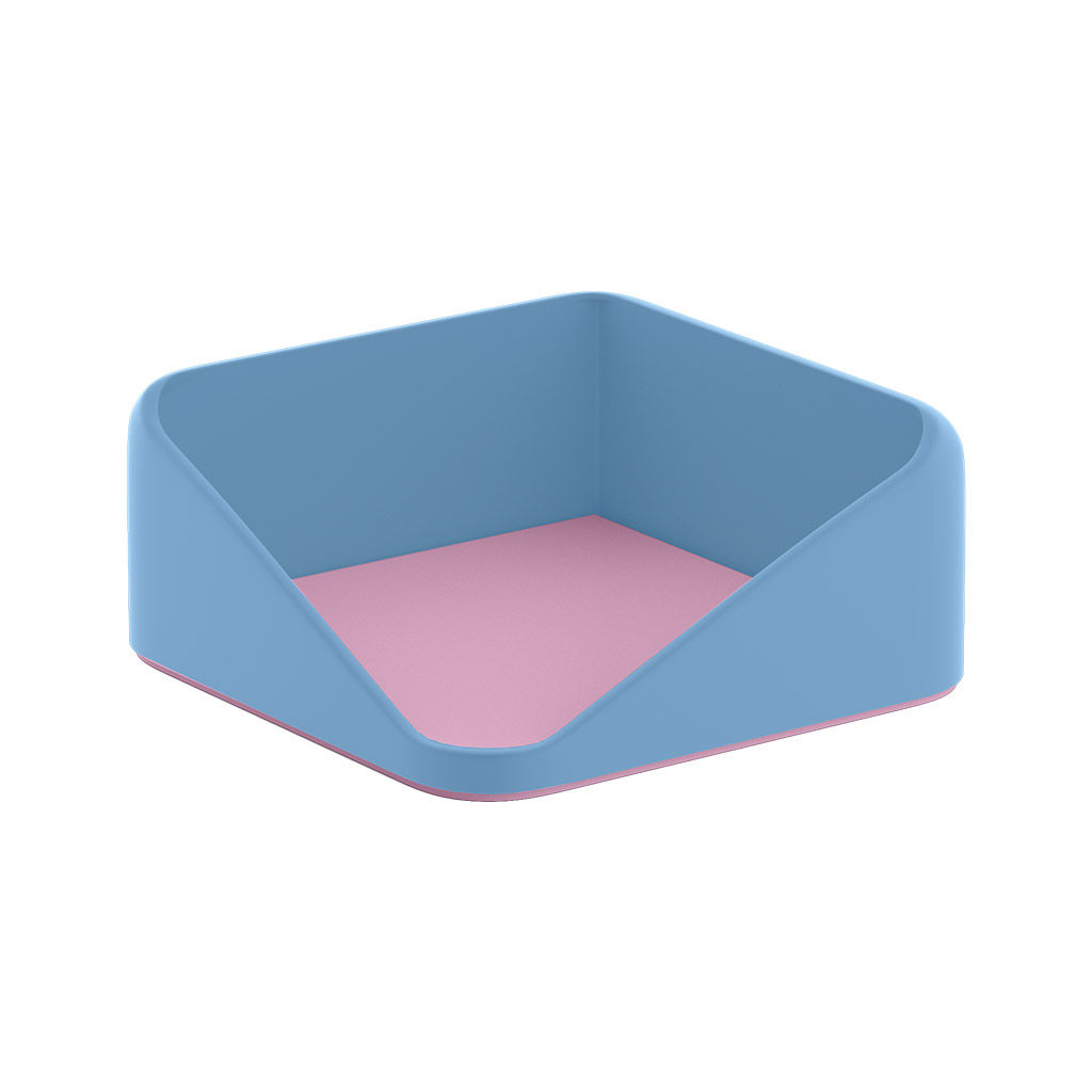 Цена за 1 шт. Подставка для бумажного блока пластиковая ErichKrause Forte, Manga, голубой с розовым