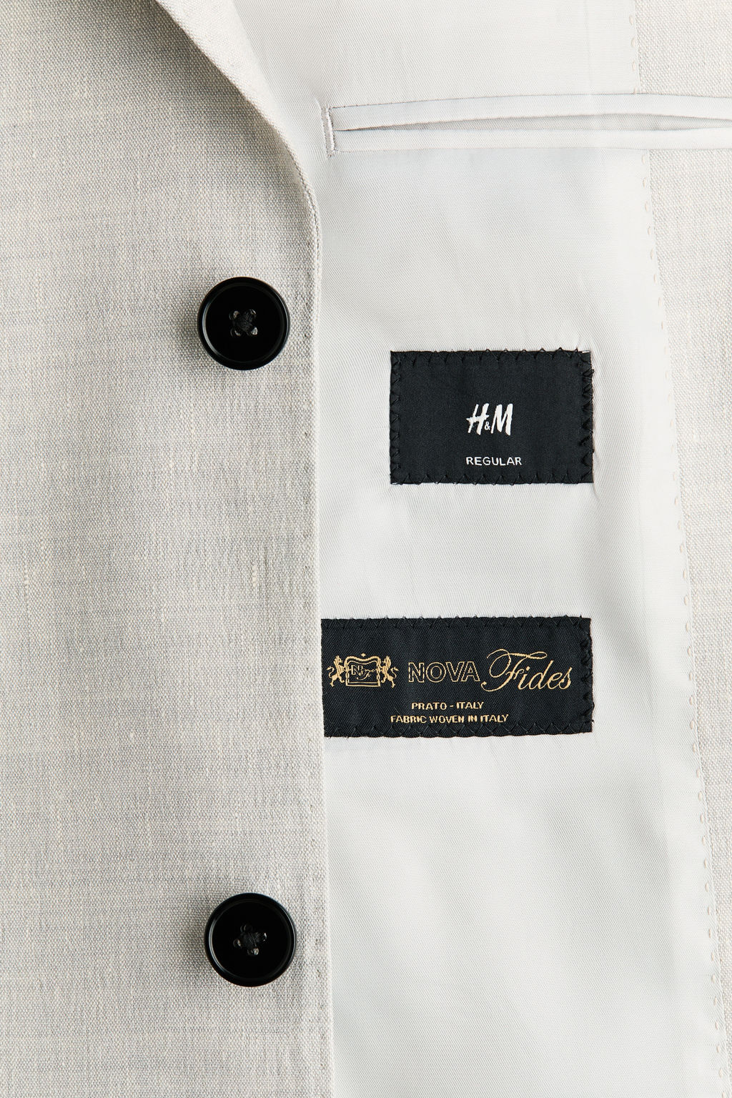Americana en mezcla de lino Regular Fit