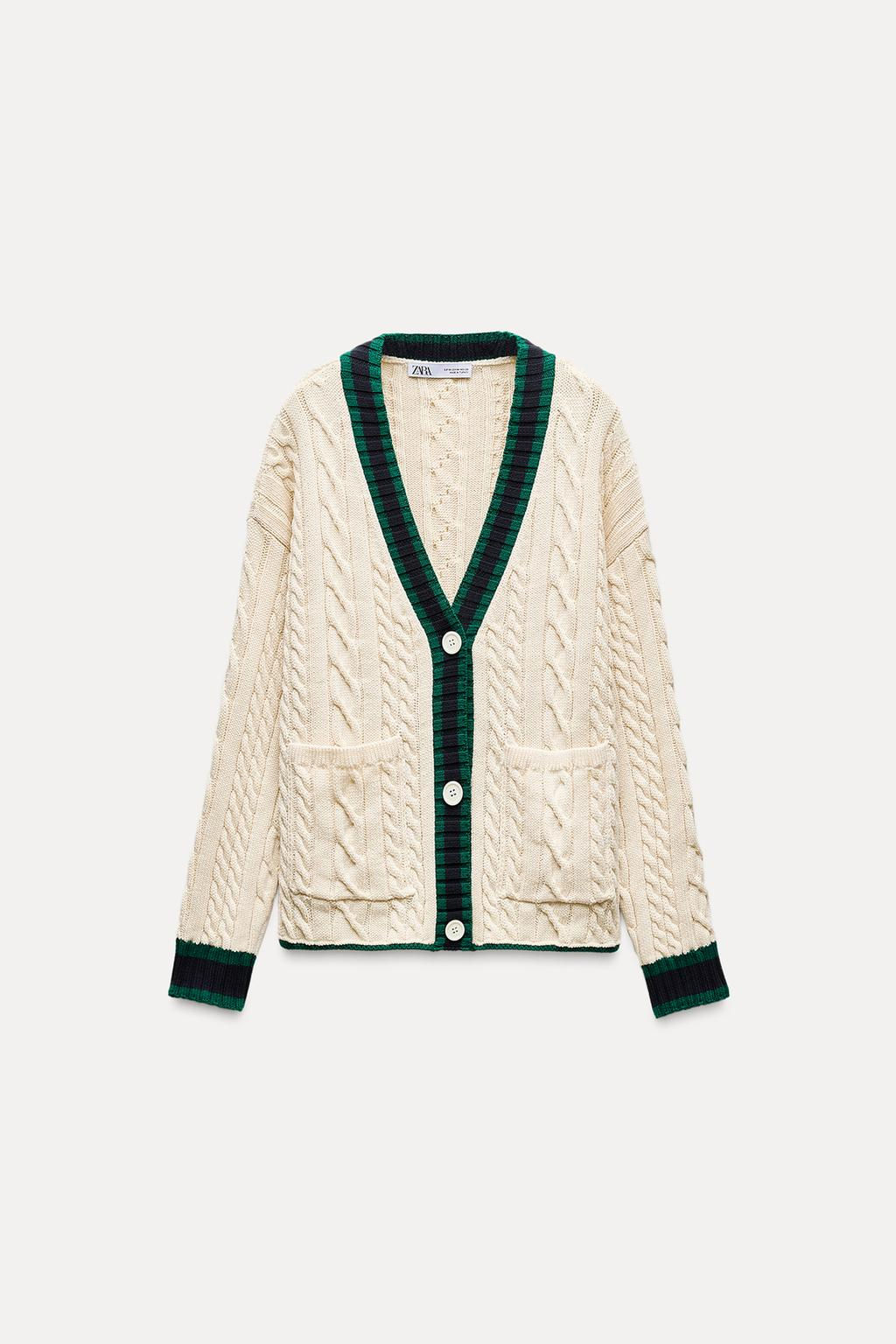 CABLE KNIT CARDIGAN - Zara фото 2