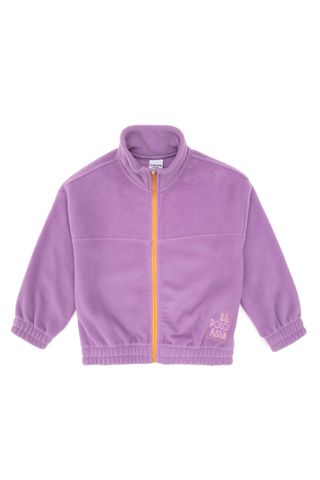 K_z _ocuk Lila Fermuarl_ Polar Sweatshirt Sepette S_rpriz _ndirim