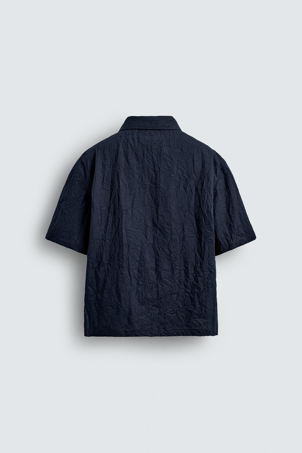 CREASED-EFFECT ZIP-UP SHIRT - Zara фото 8