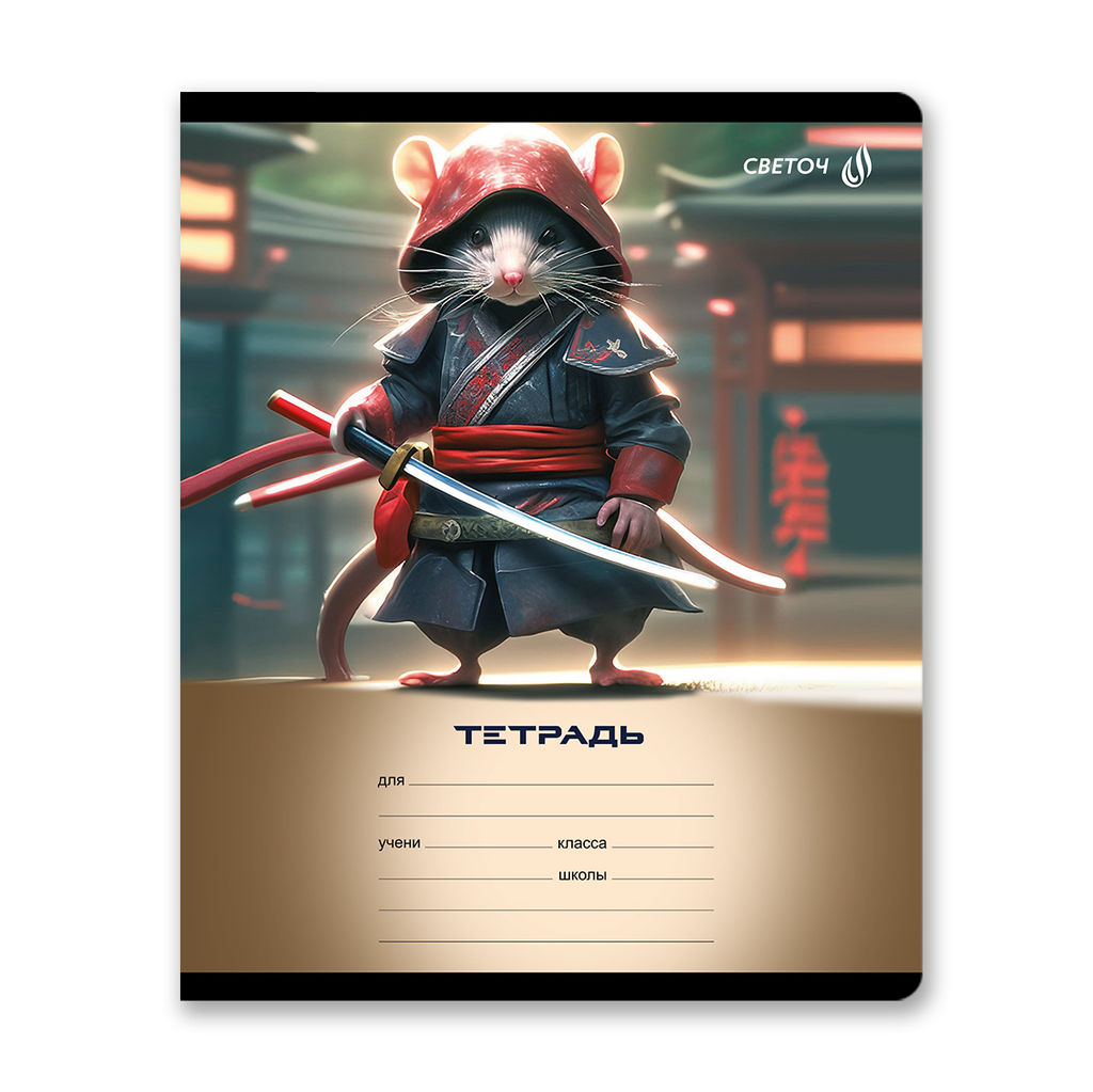 Светоч Т74 Тетрадь ученическая школьная A5 12 л. на скобе 65 г/кв.м , белизна 100 % 25 шт. клетка 01396 Самый смелый  фото 4