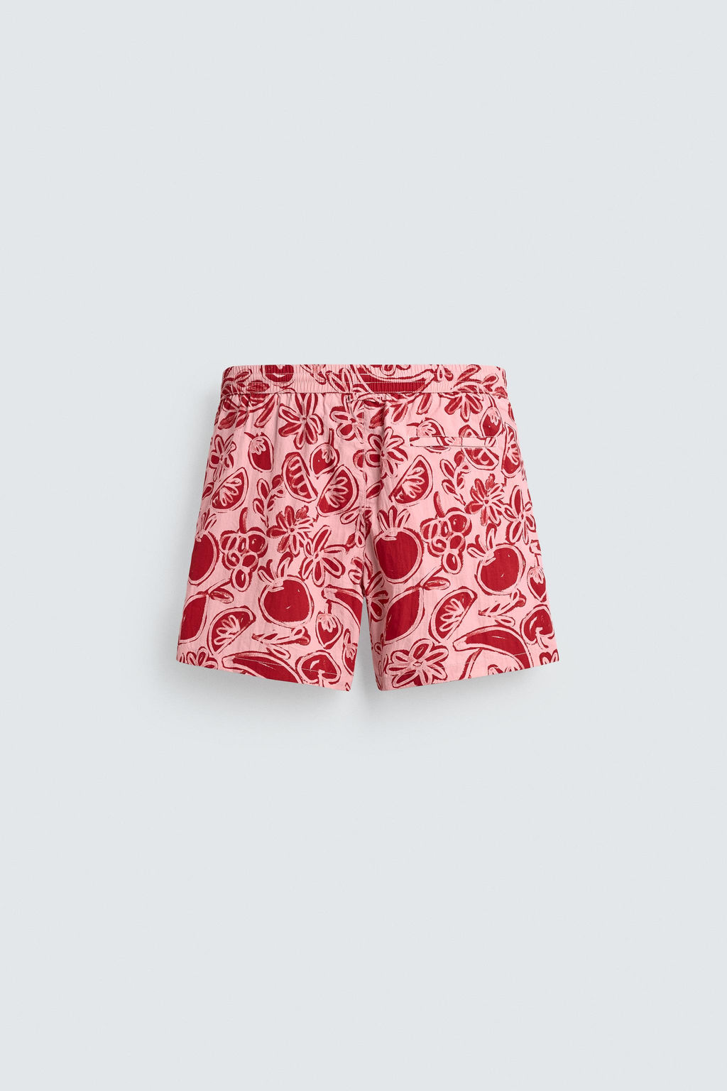 MID-LENGTH FRUIT PRINT SWIMMING TRUNKS - Zara фото 8