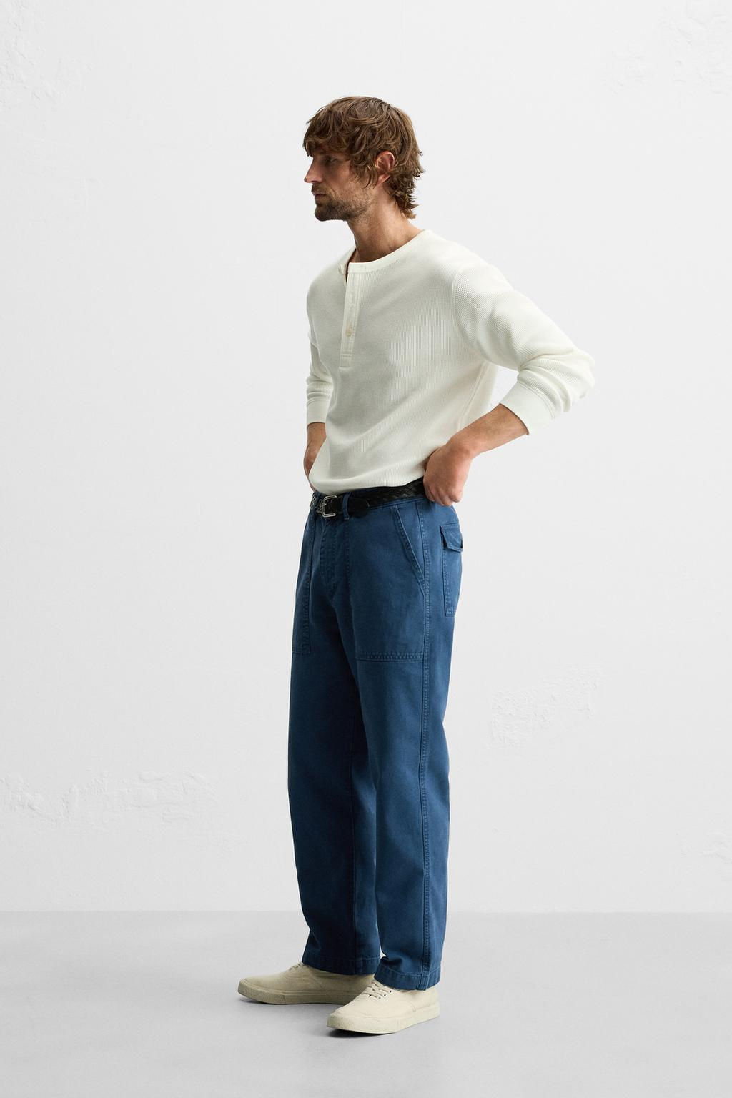 BUTTON-NECK T-SHIRT - Zara фото 4