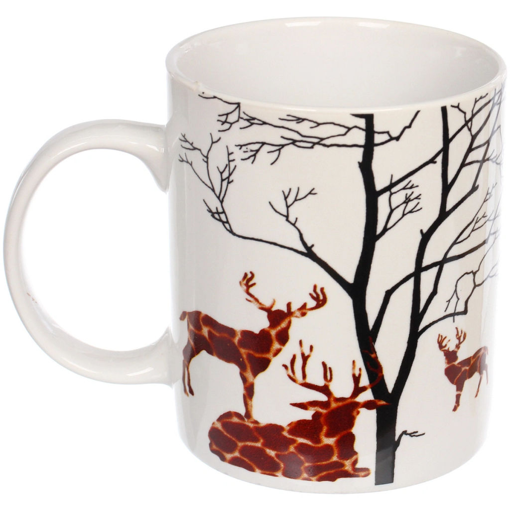 Цена за 2 шт. Кружка керамическая 330мл "Сафари парк", микс рисунков