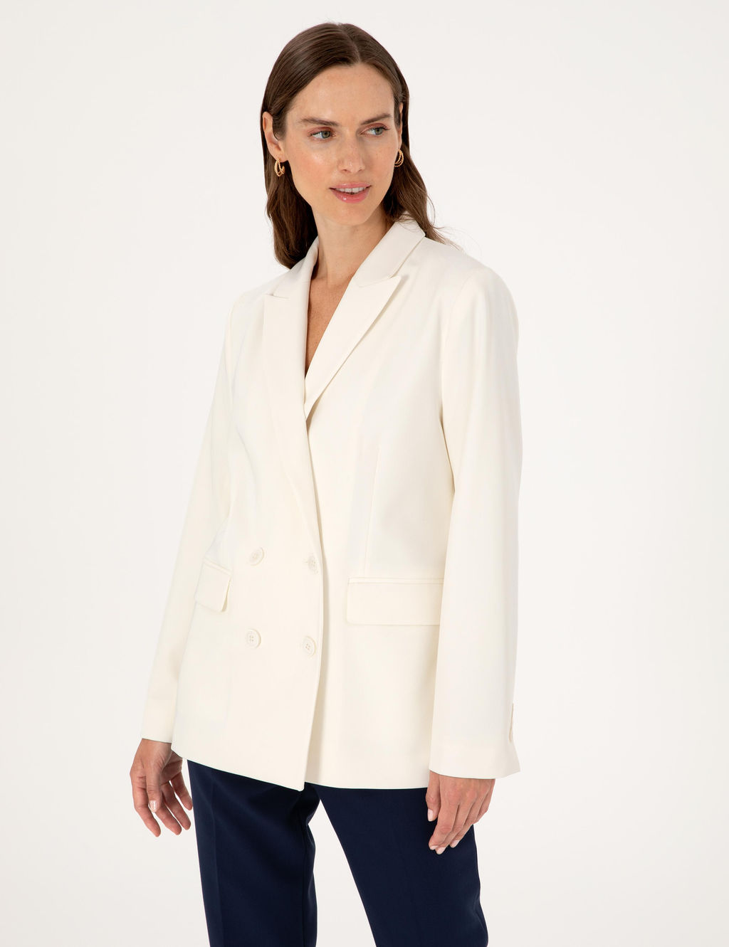 Beyaz Comfort Fit Ceket - Pierre cardin фото 3