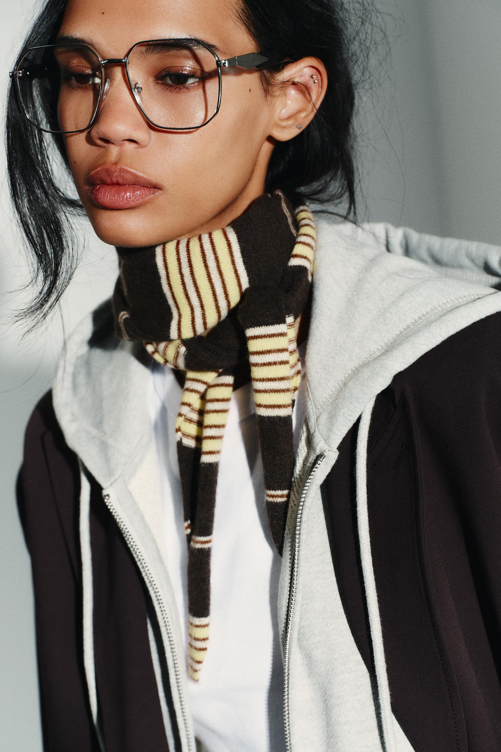 STRIPED KNITTED BANDANA - Zara фото 2