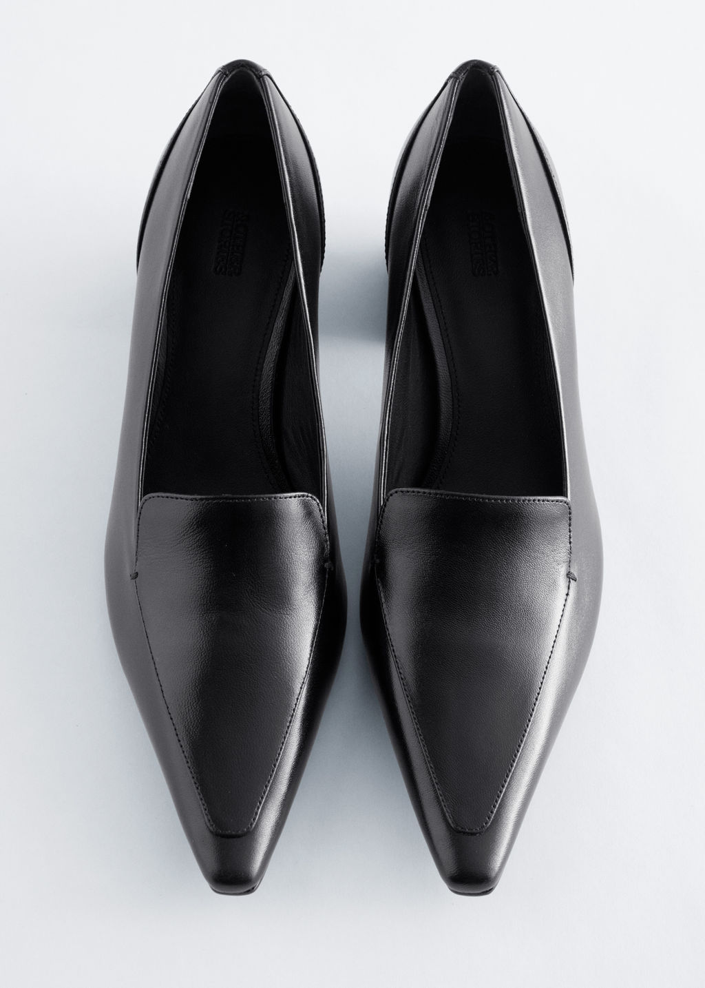 Zapatos de tac?n de piel tipo mocas?n - H&m фото 4