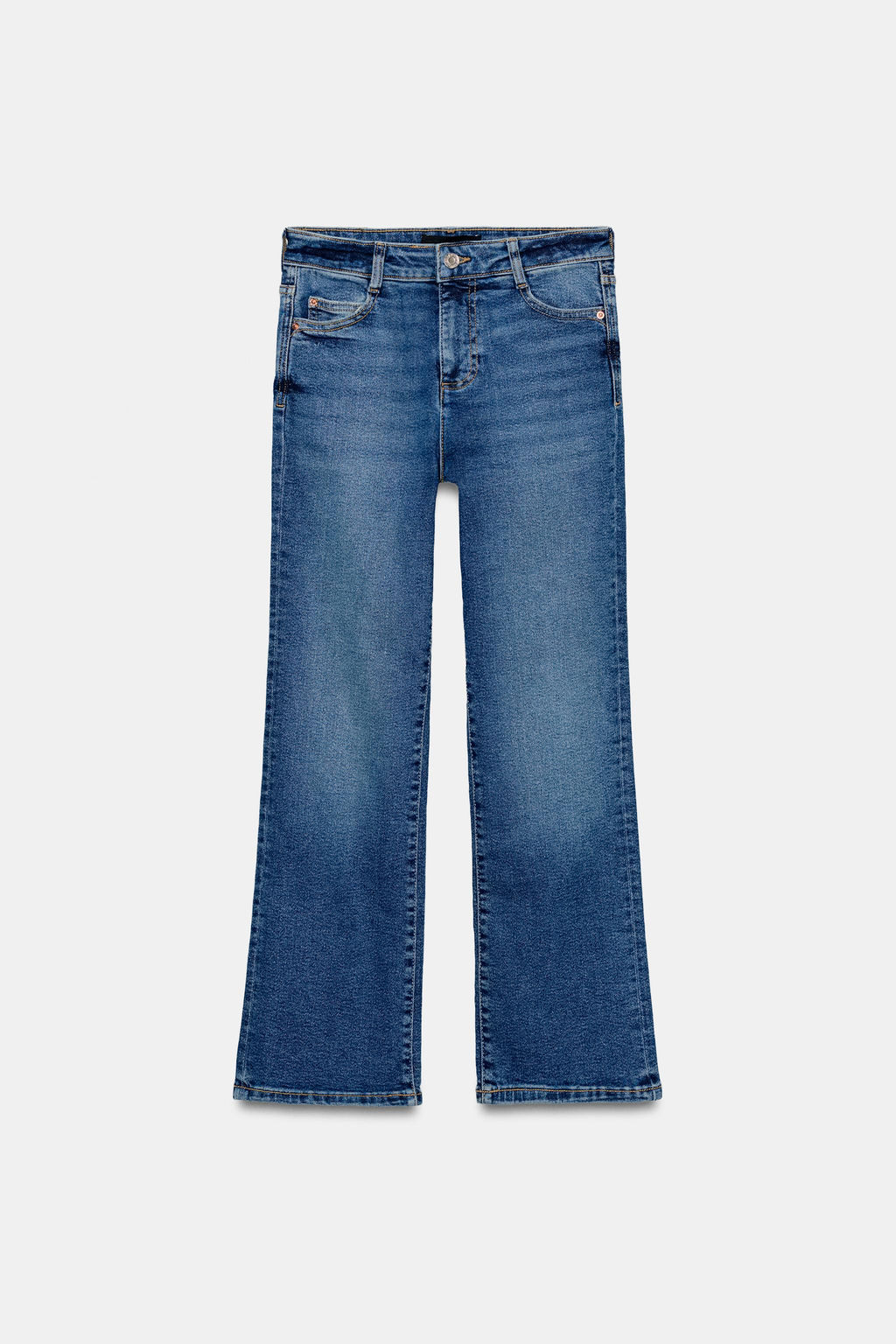 JEANS Z1975 MINI FLARE TIRO ALTO / Azul - Zara фото 9