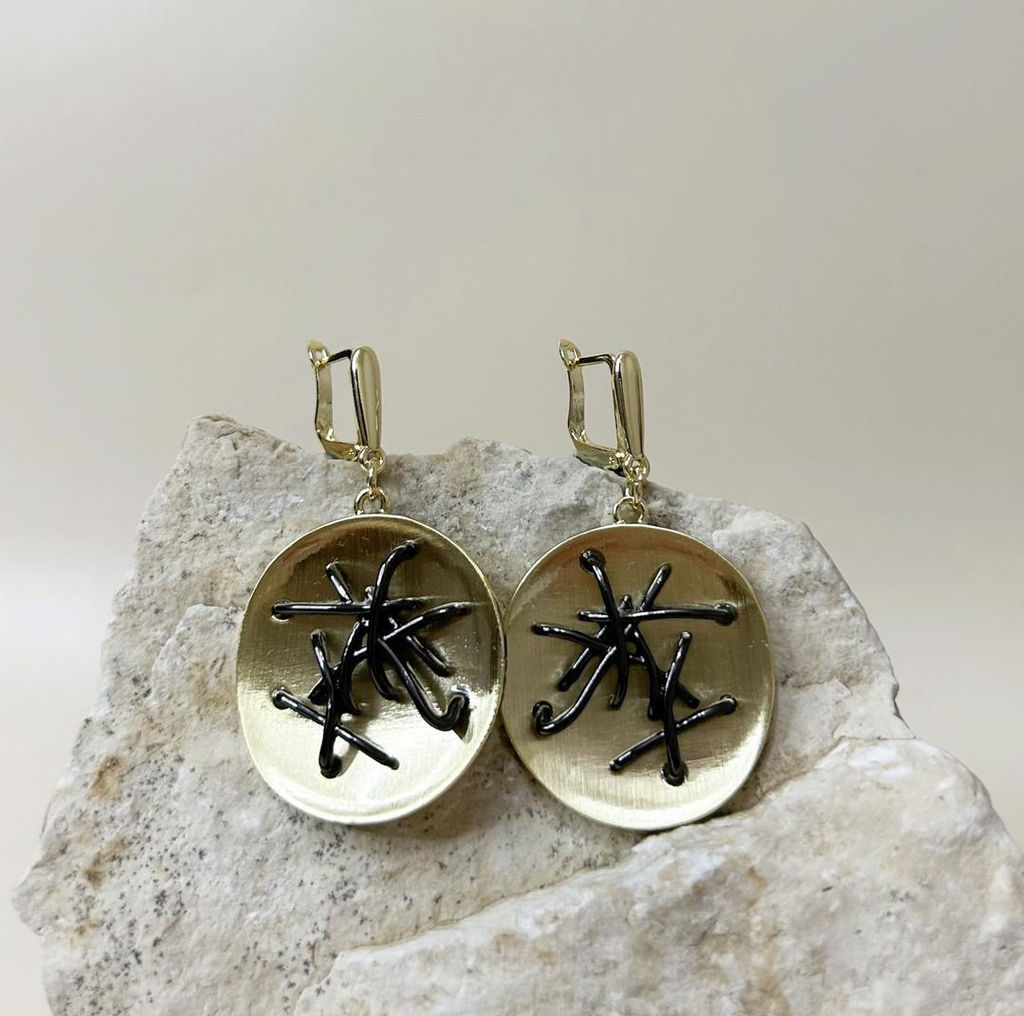 22-503395590-1 Серьги с английским замком