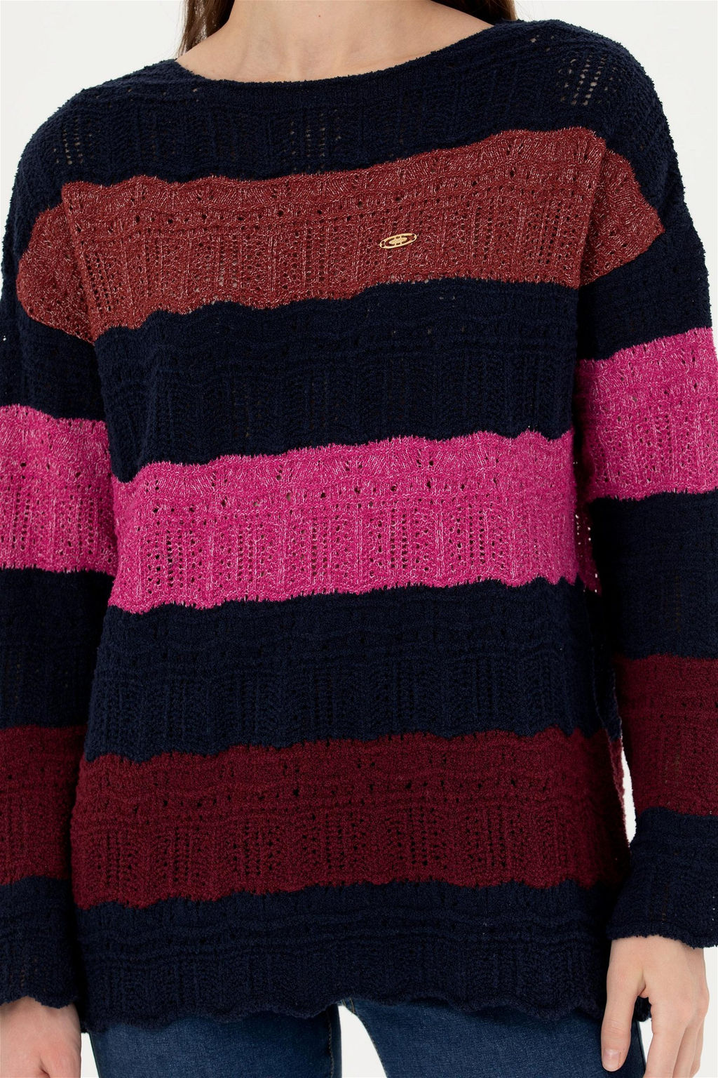 Женский темно-синий свитер - U.s. polo assn фото 6