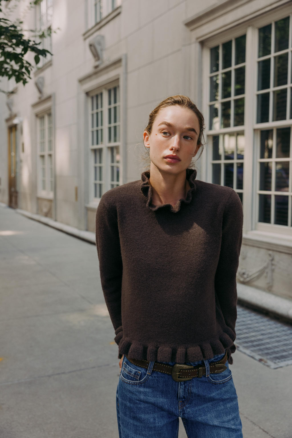 RUFFLE KNIT SWEATER - Zara фото 2