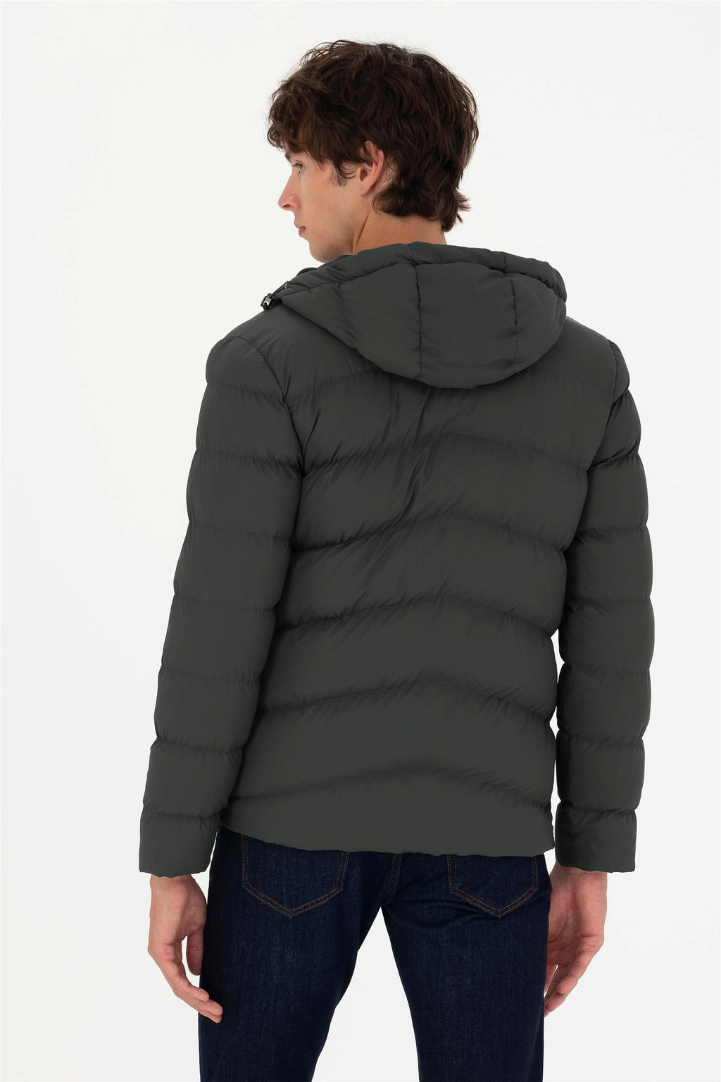 Мужская кожаная куртка цвета хаки Неожиданная скидка в корзине - U.s. polo assn фото 12
