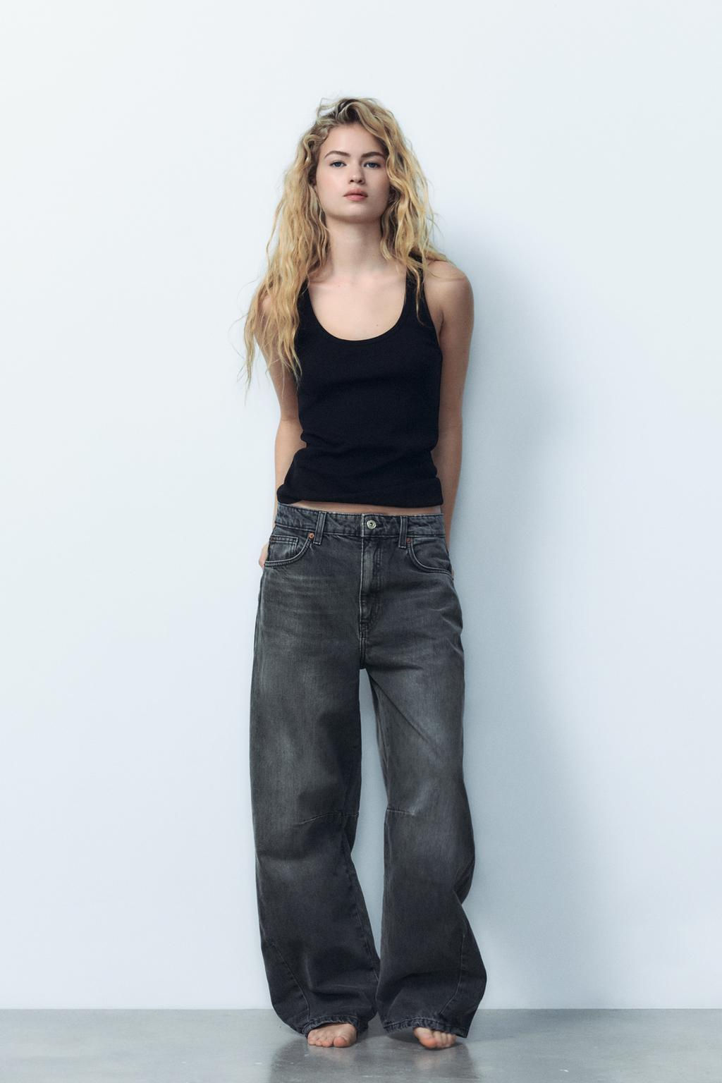 TRF MID-RISE BAGGY BALLOON JEANS - Zara фото 22