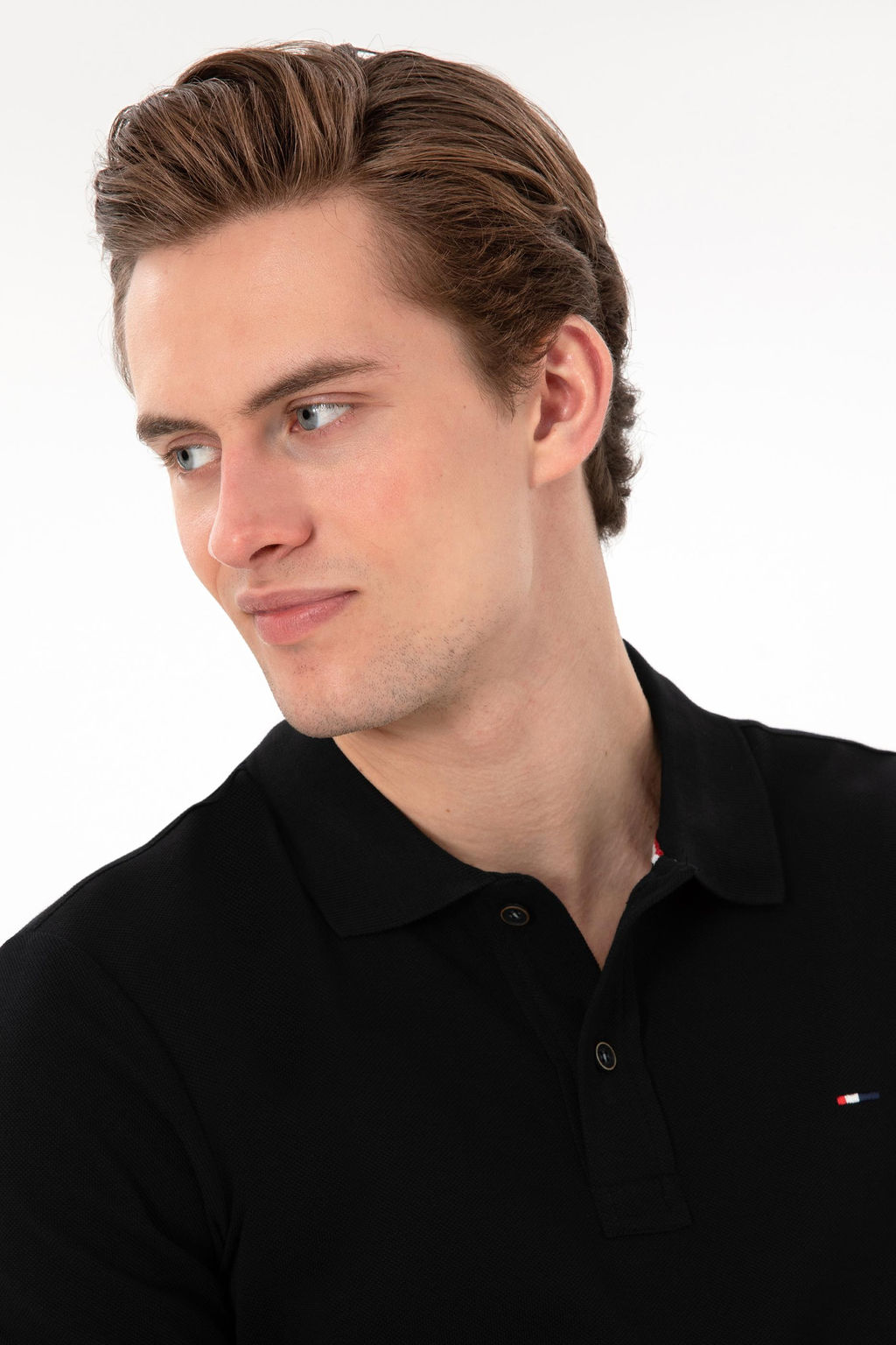 Erkek Slim Fit Polo Yaka Siyah Basic Ti__rt Sepette S_rpriz _ndirim - U.s. polo assn фото 2