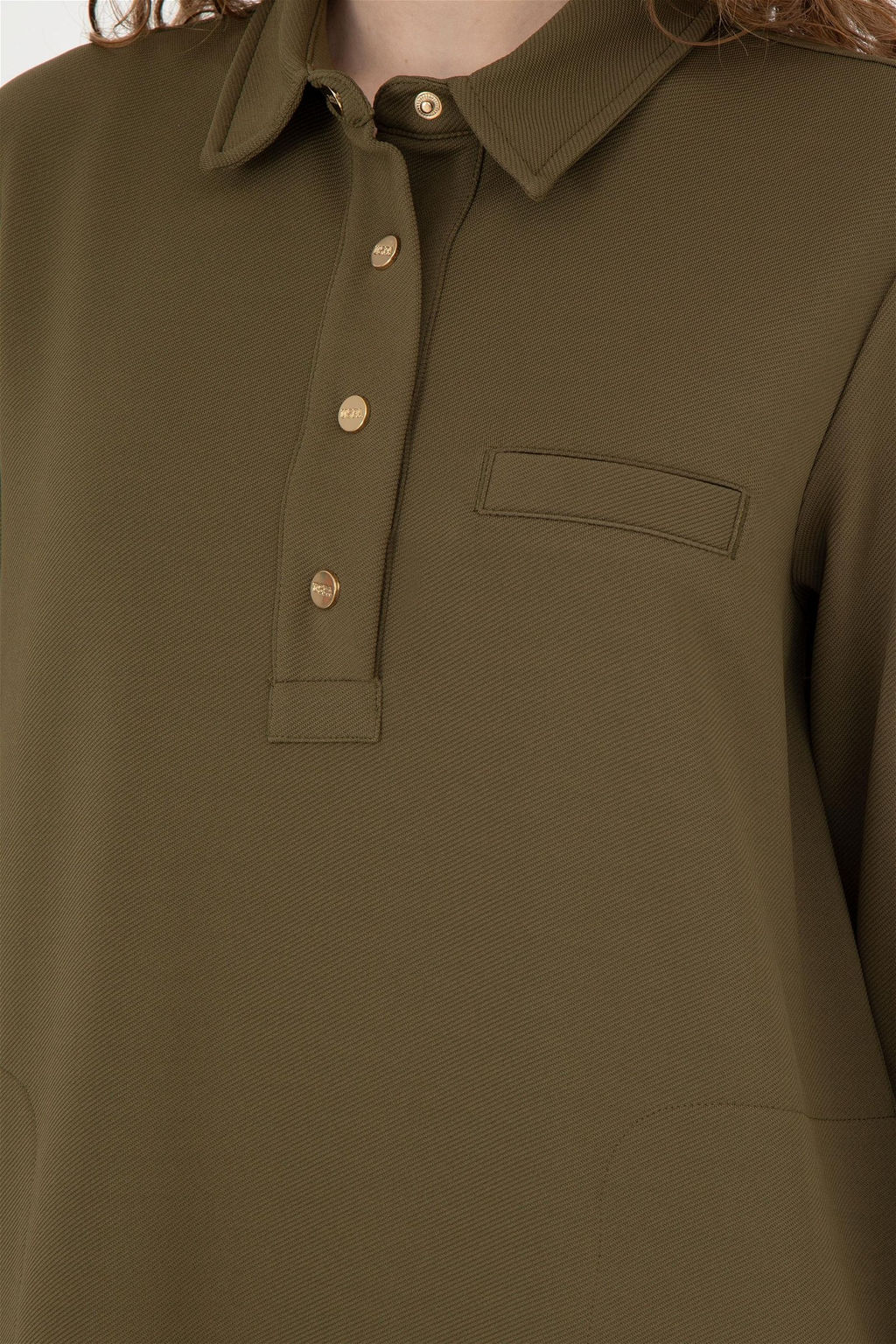 Женское трикотажное платье цвета хаки - U.s. polo assn фото 7