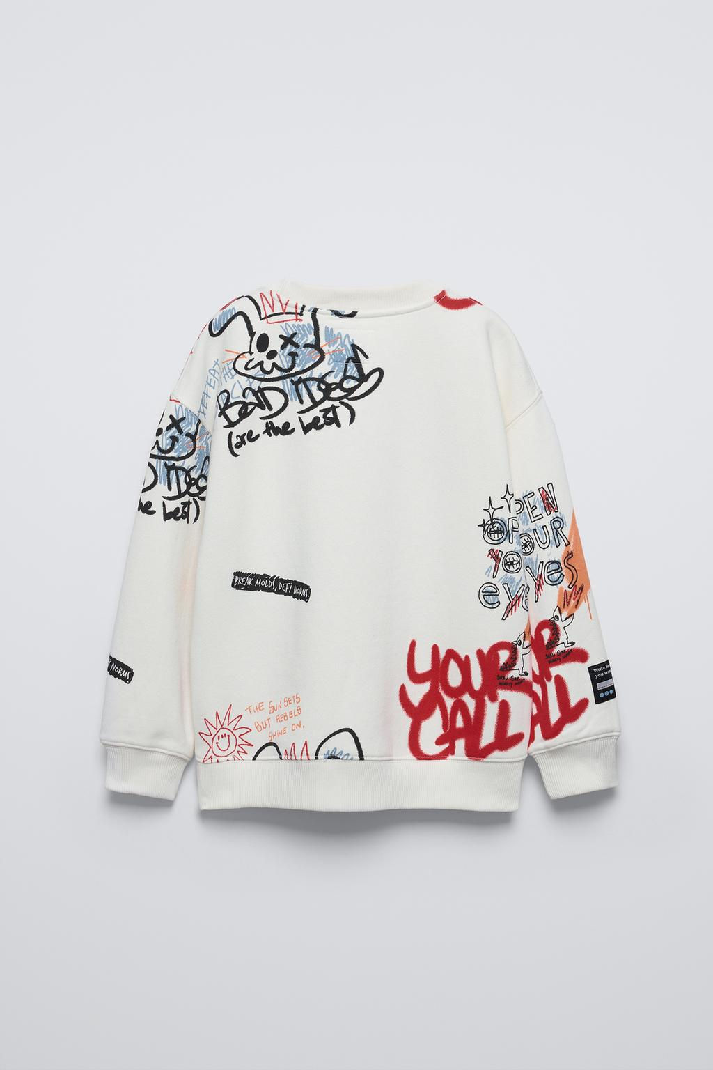 PRINTED SWEATSHIRT - Zara фото 2