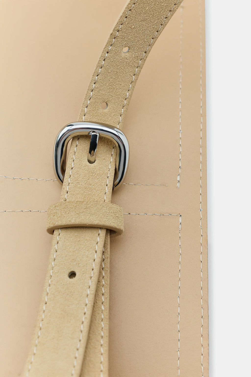 100% LEATHER BELT BAG WITH POCKETS - Zara фото 5