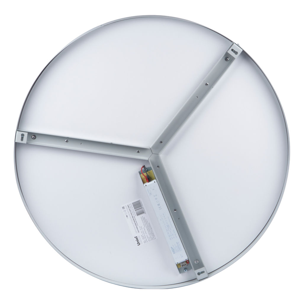 ULO-K40A 60W/4000К/R60 IP40 LIGHT GREY Светильник светодиодный накладной. Белый свет (4000K). Диаметр 600мм. Корпус светло-серый. ТМ Uniel