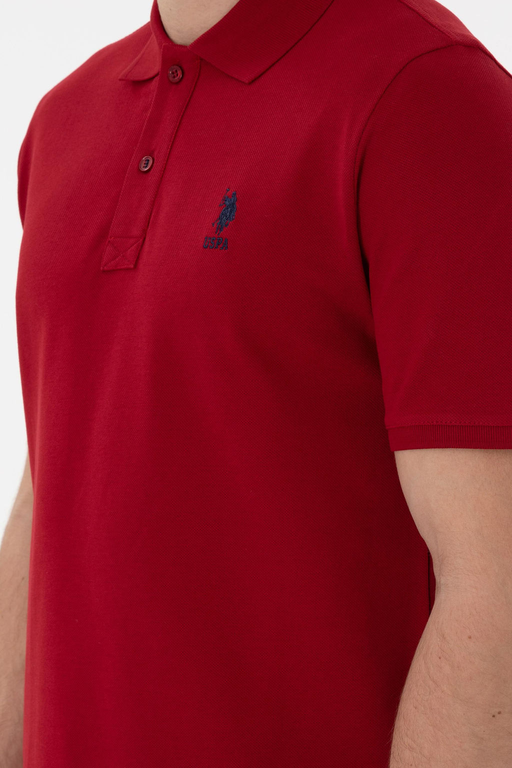 Erkek Regular Fit Polo Yaka Bordo Basic Ti__rt Sepette S_rpriz _ndirim - U.s. polo assn фото 7